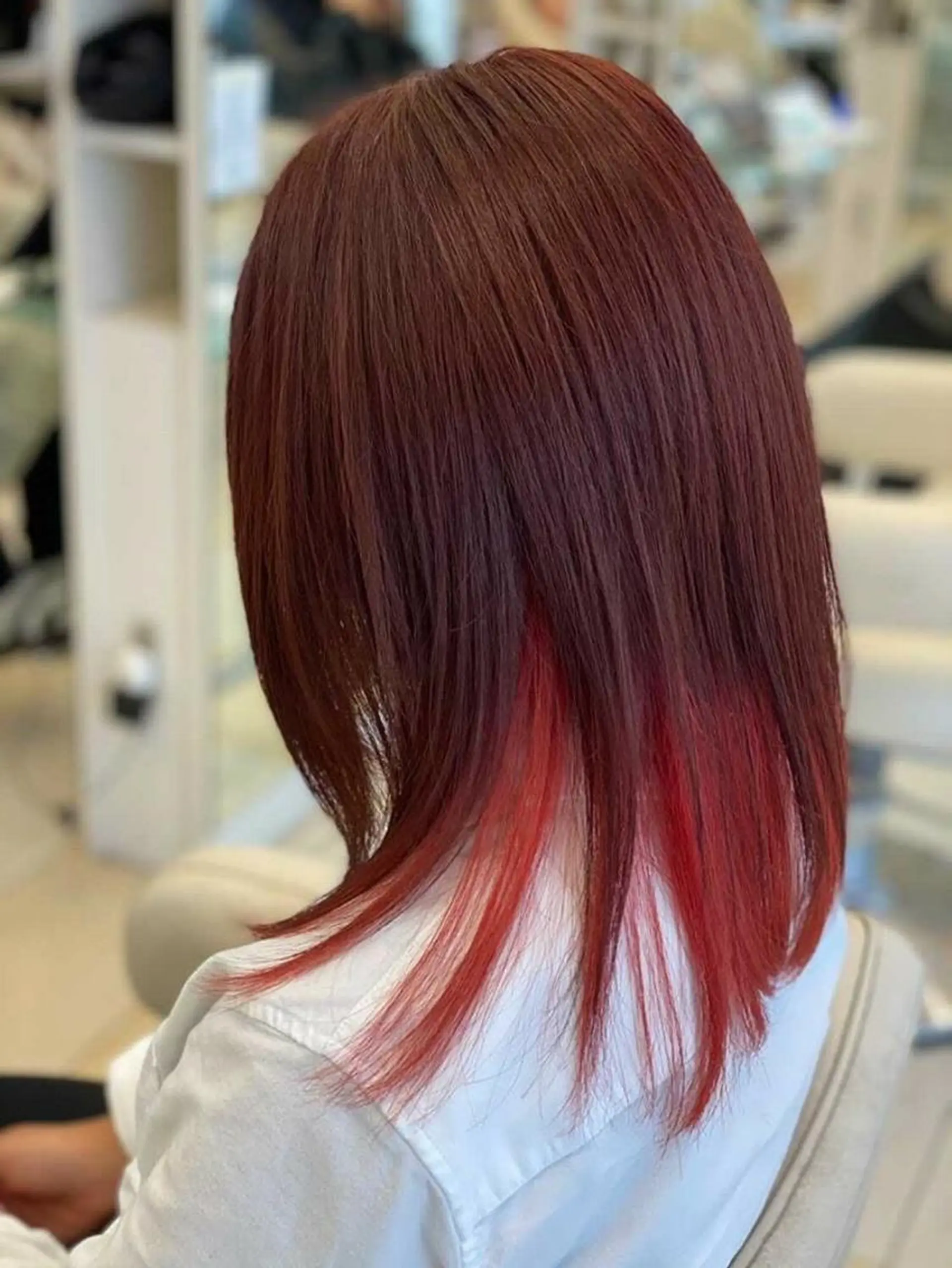 ロング カラー インナーカラー ヘアカラー トリートメント 増田 龍太のヘアスタイル