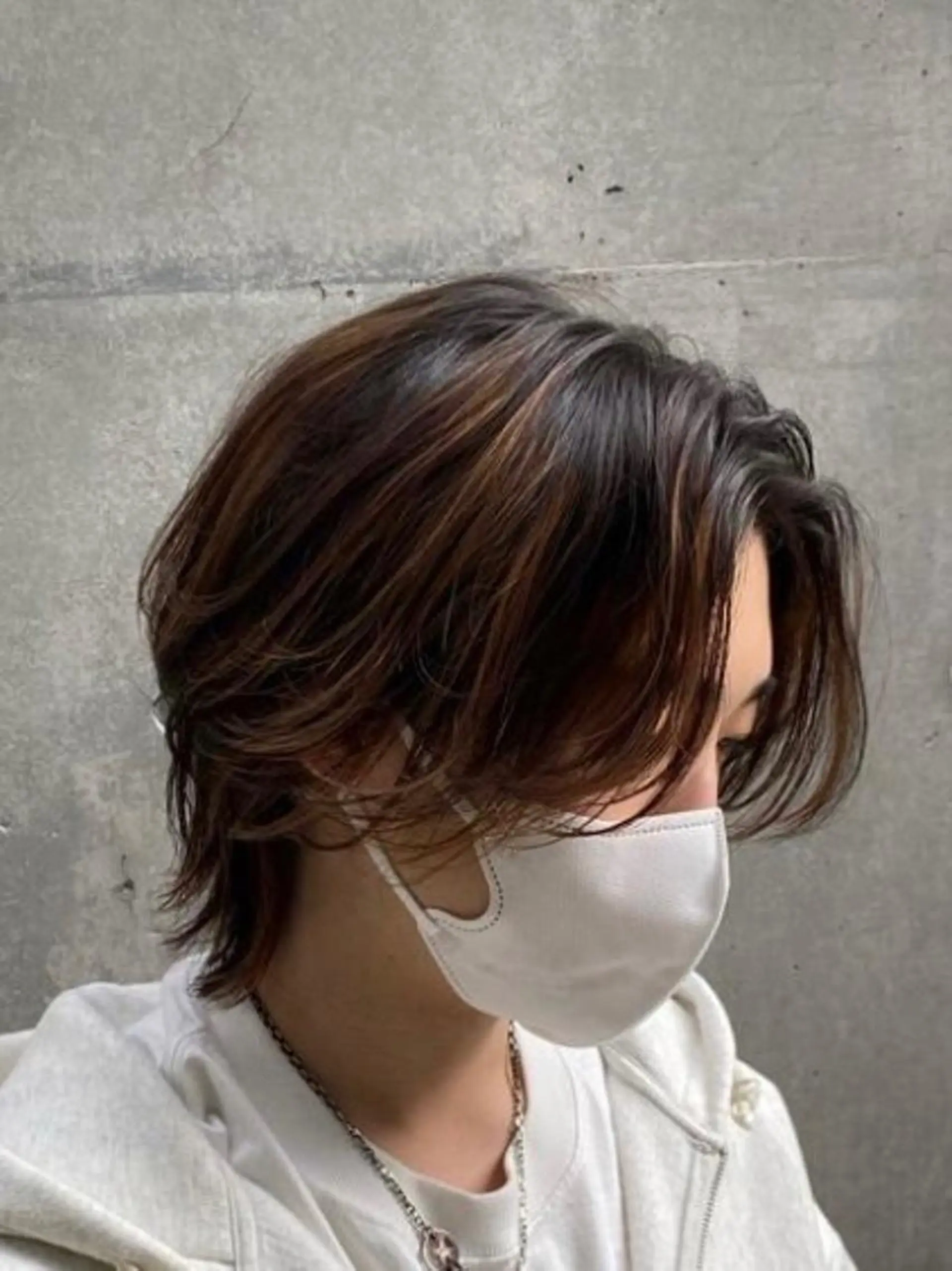 メンズ 透明感ブリーチ/ メンズパーマのヘアスタイル