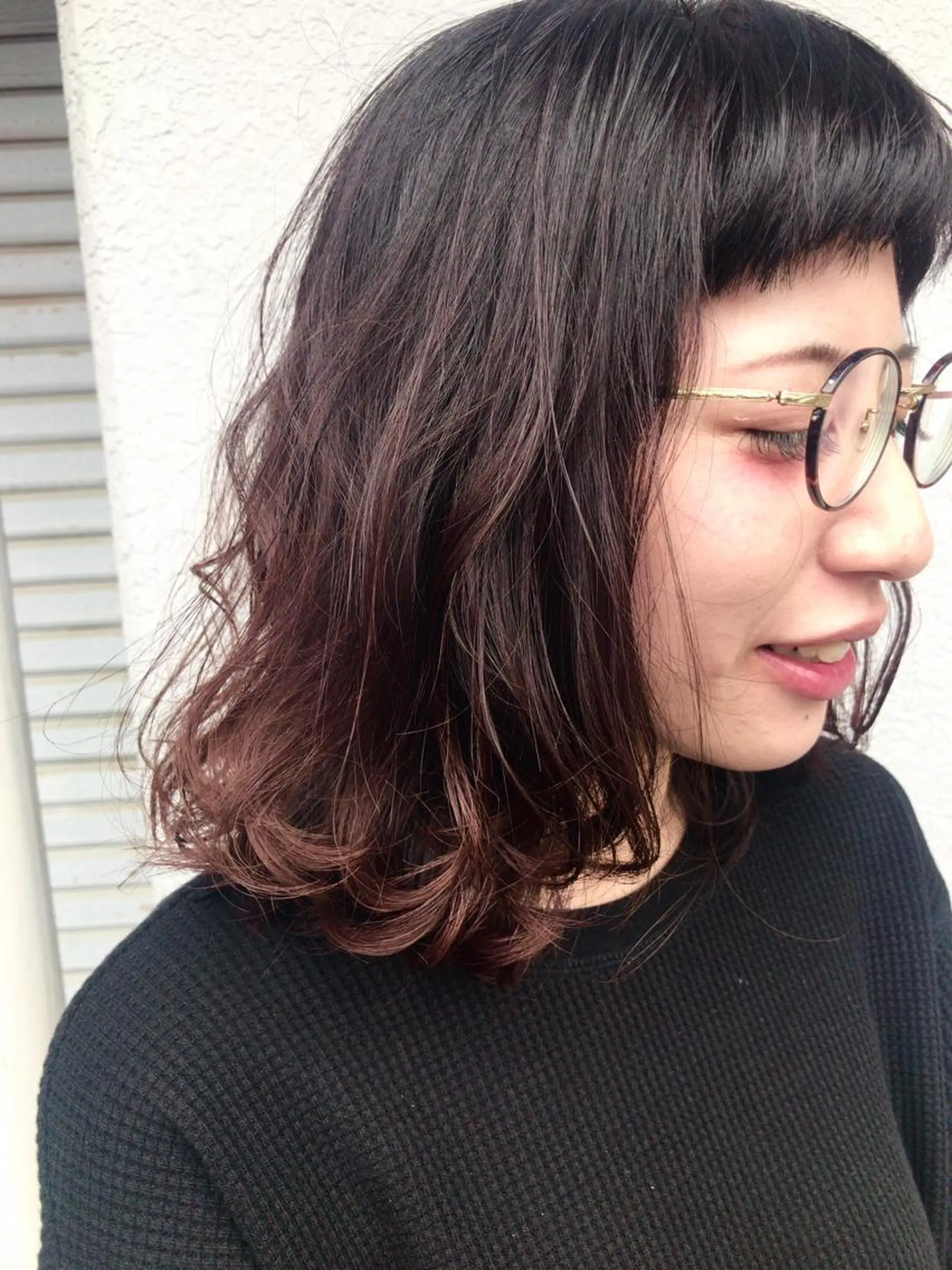 ミディアム カラー レイヤーカット匠 イソザキノリユキのヘアスタイル