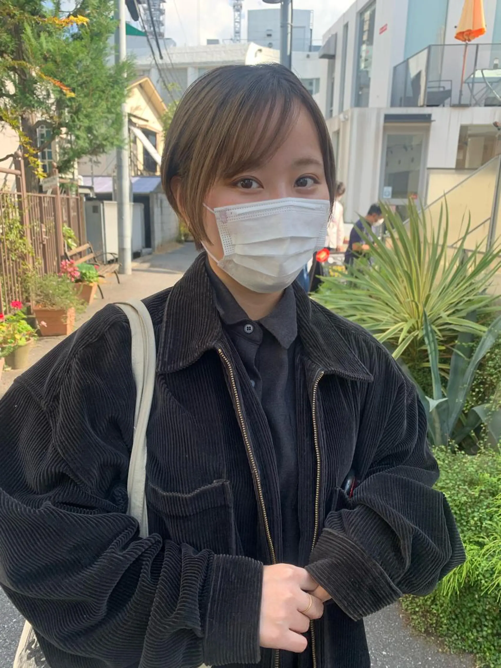 ショート カラー ベージュカラー ショートヘア log所属・ボブ/顔まわりカット 💫大澤奈緒美のヘアスタイル