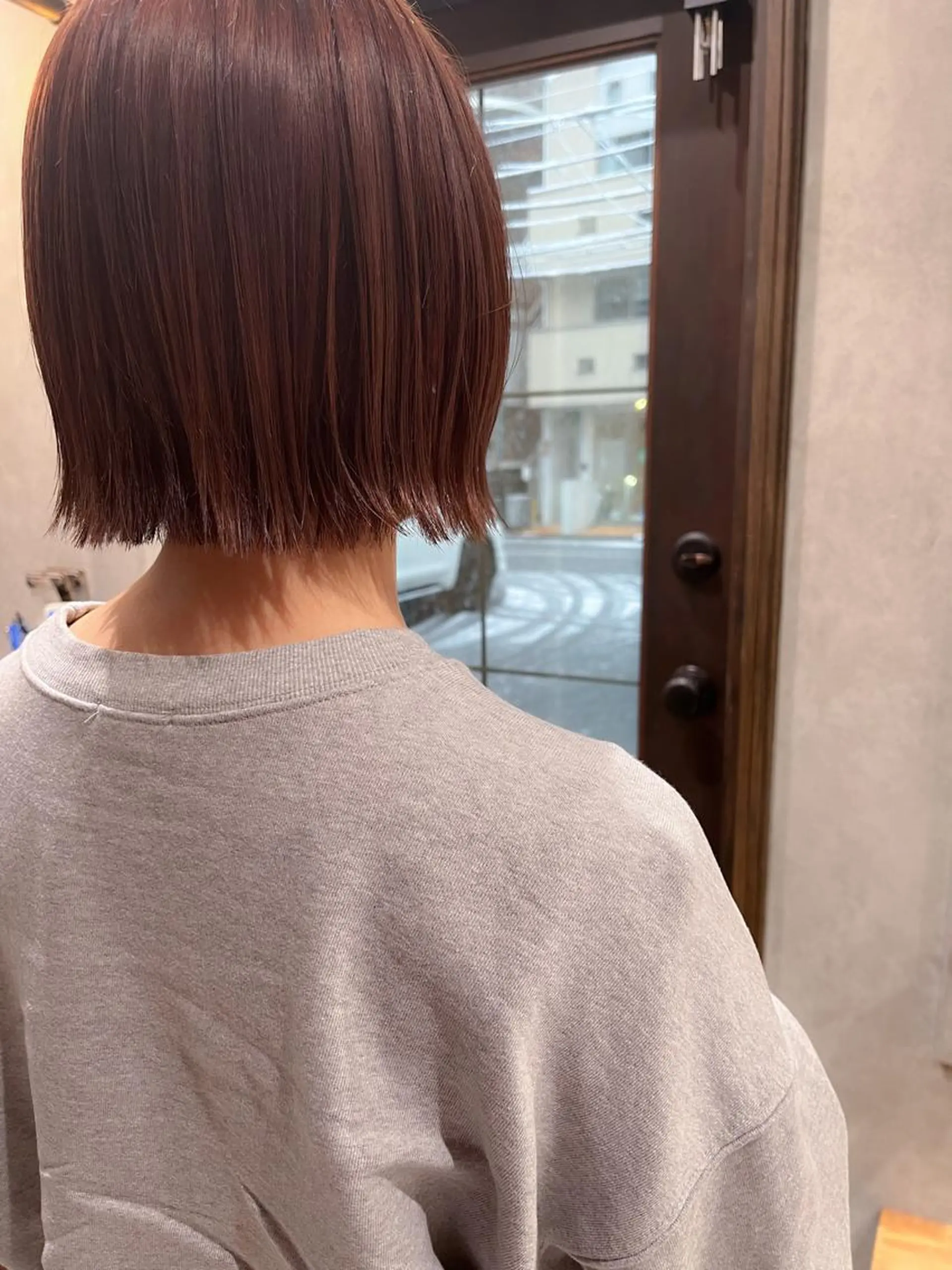 ショート カラー ボブ 外ハネヘア stylist  ＊ mahoのヘアスタイル