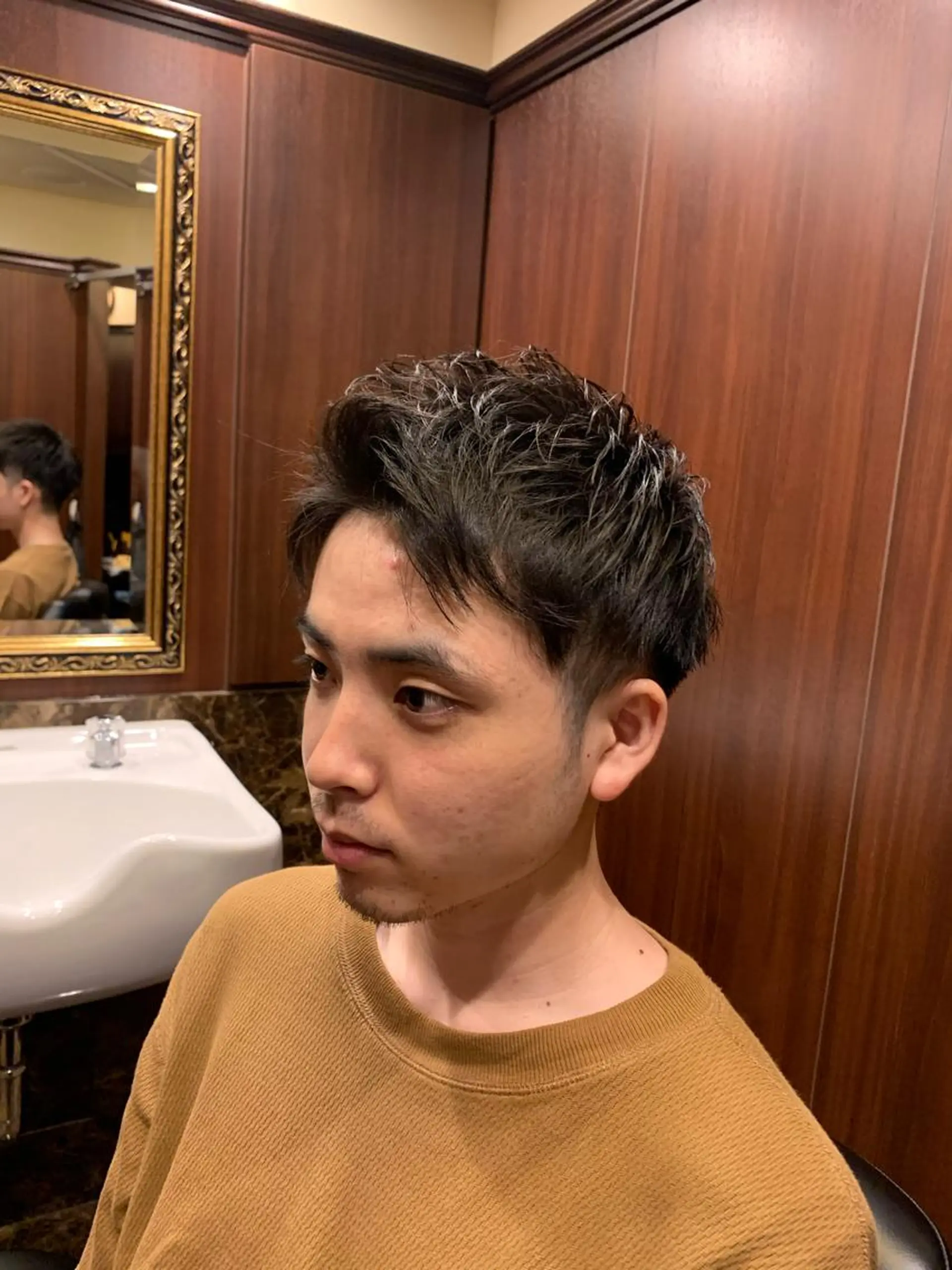 ショート メンズ ヒロ銀座 バーバーショップ神楽坂所属・ひらお あおとのヘアスタイル