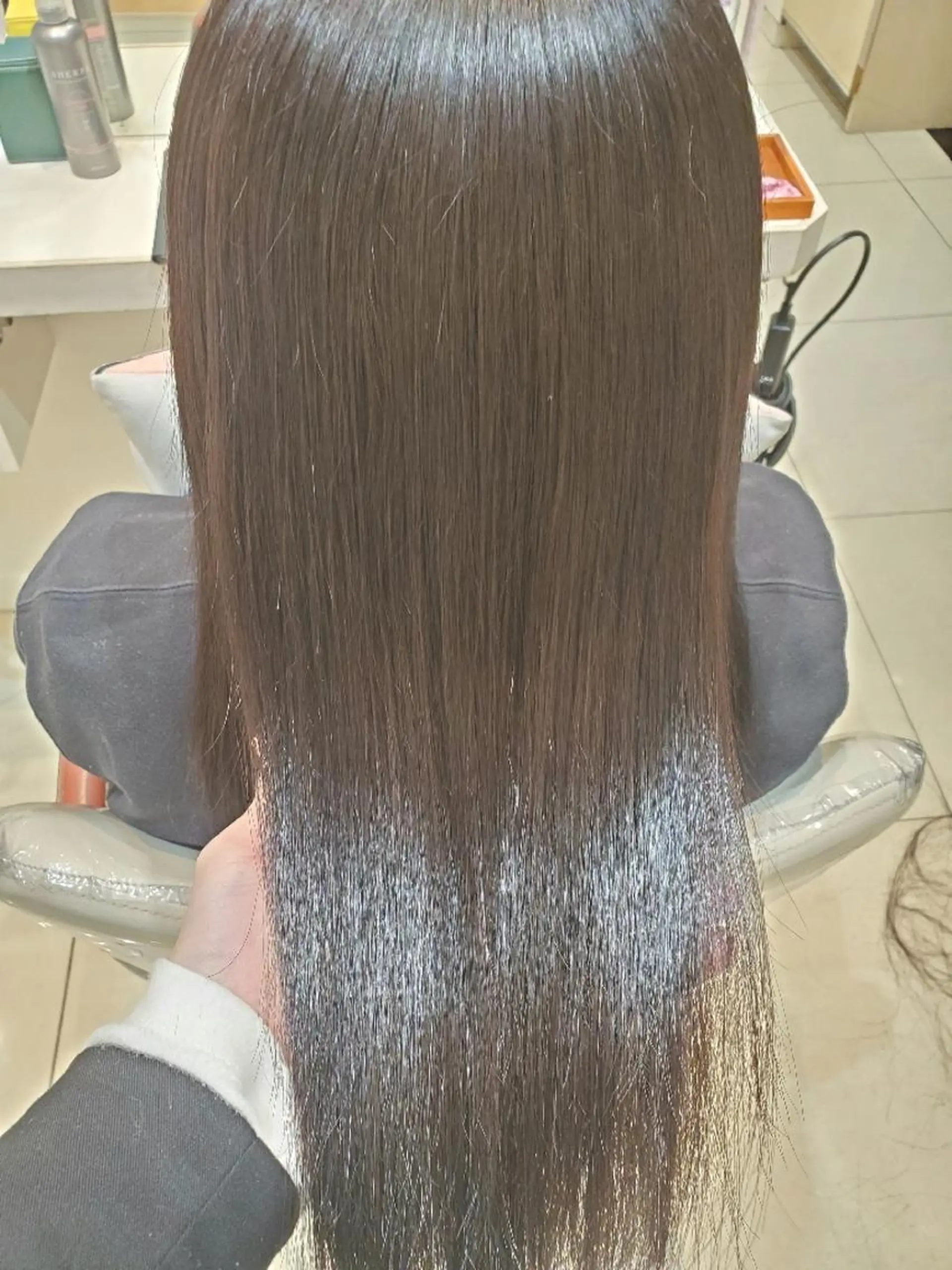 ロング 髪質改善 縮毛矯正 韓国レイヤー/髪質 改善カラー/れんのヘアスタイル