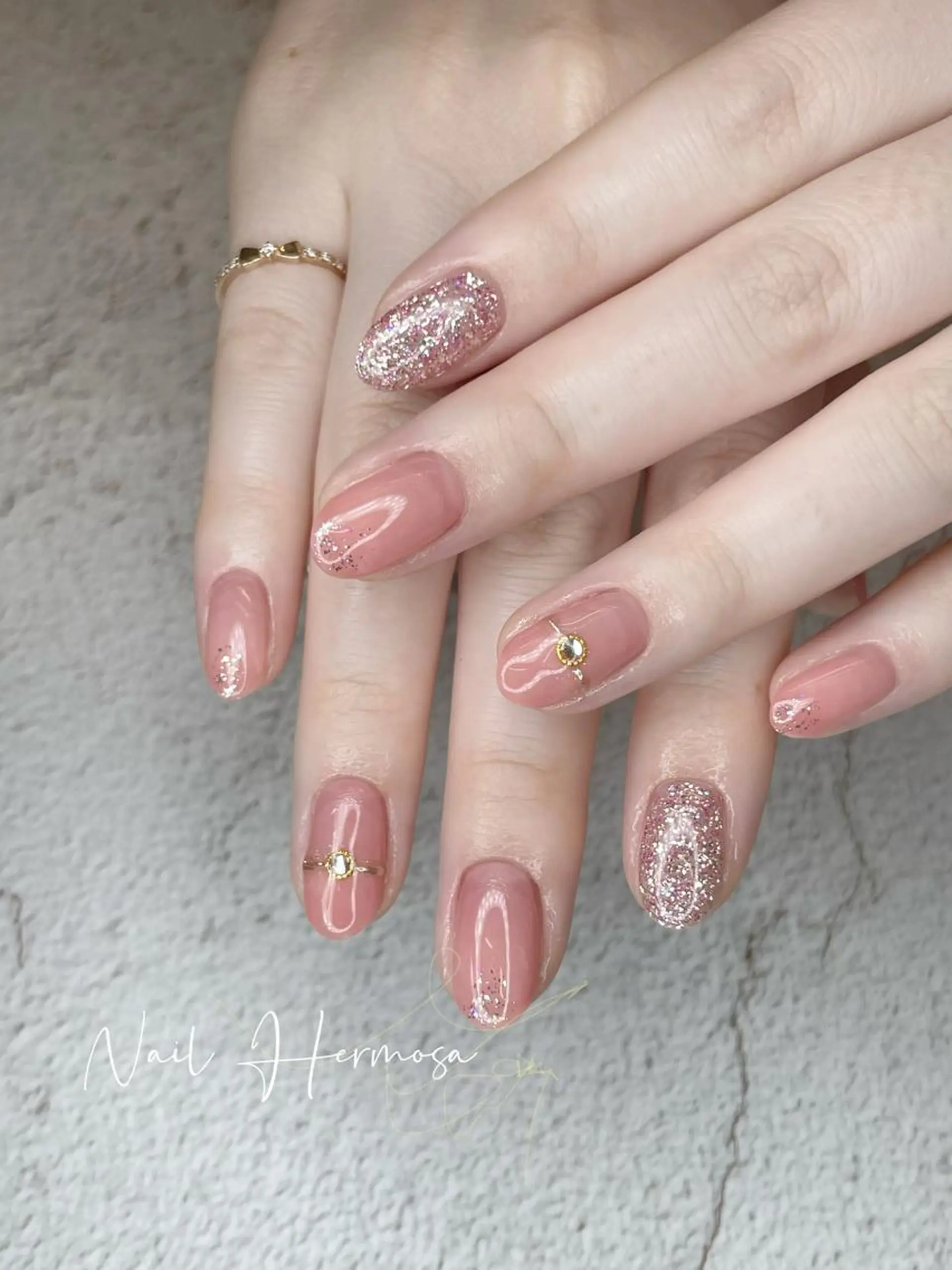 ネイル 桜ネイル 長さ出し フラッシュネイル フラワーネイル フットネイル ネイル エルモサのネイルデザイン