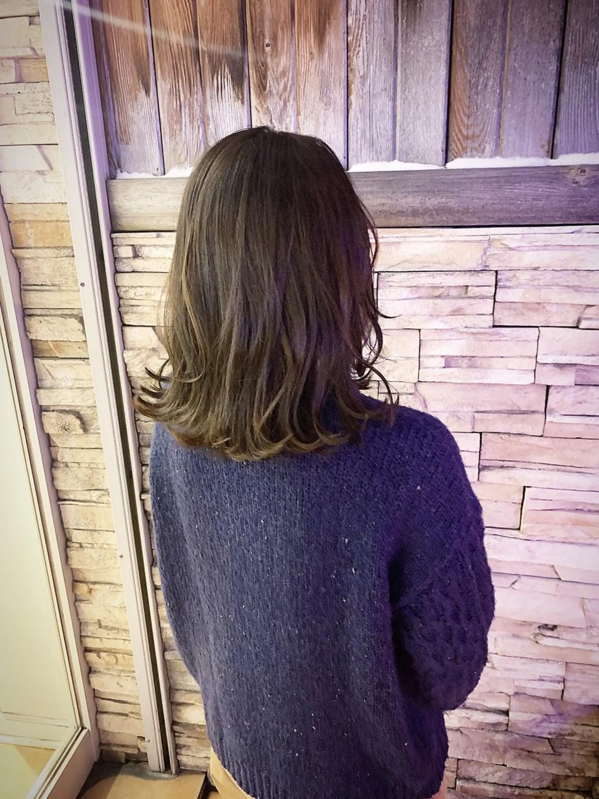 セミロング カット トリートメント Pēji所属・松村 総のヘアスタイル