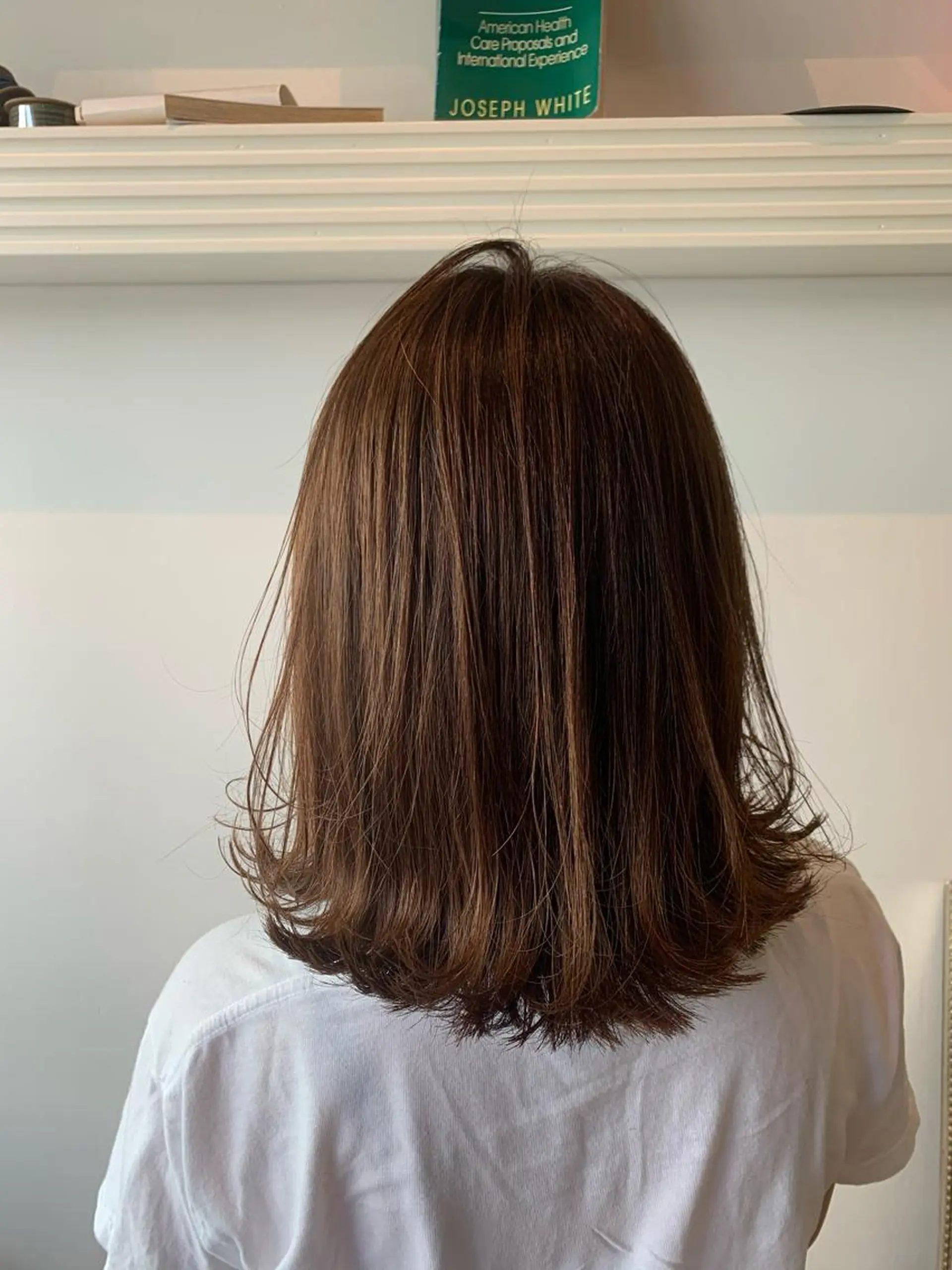 ミディアム カット ヘアカラー トリートメント ヘッドスパ ヘアセット 山口 竣也のヘアスタイル