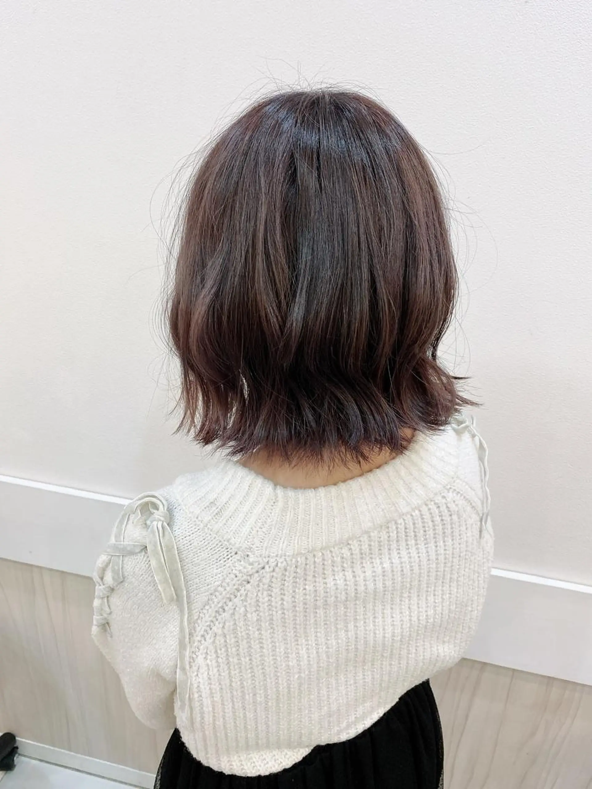 ミディアム カット たけだゆめ ダブルカラーのヘアスタイル