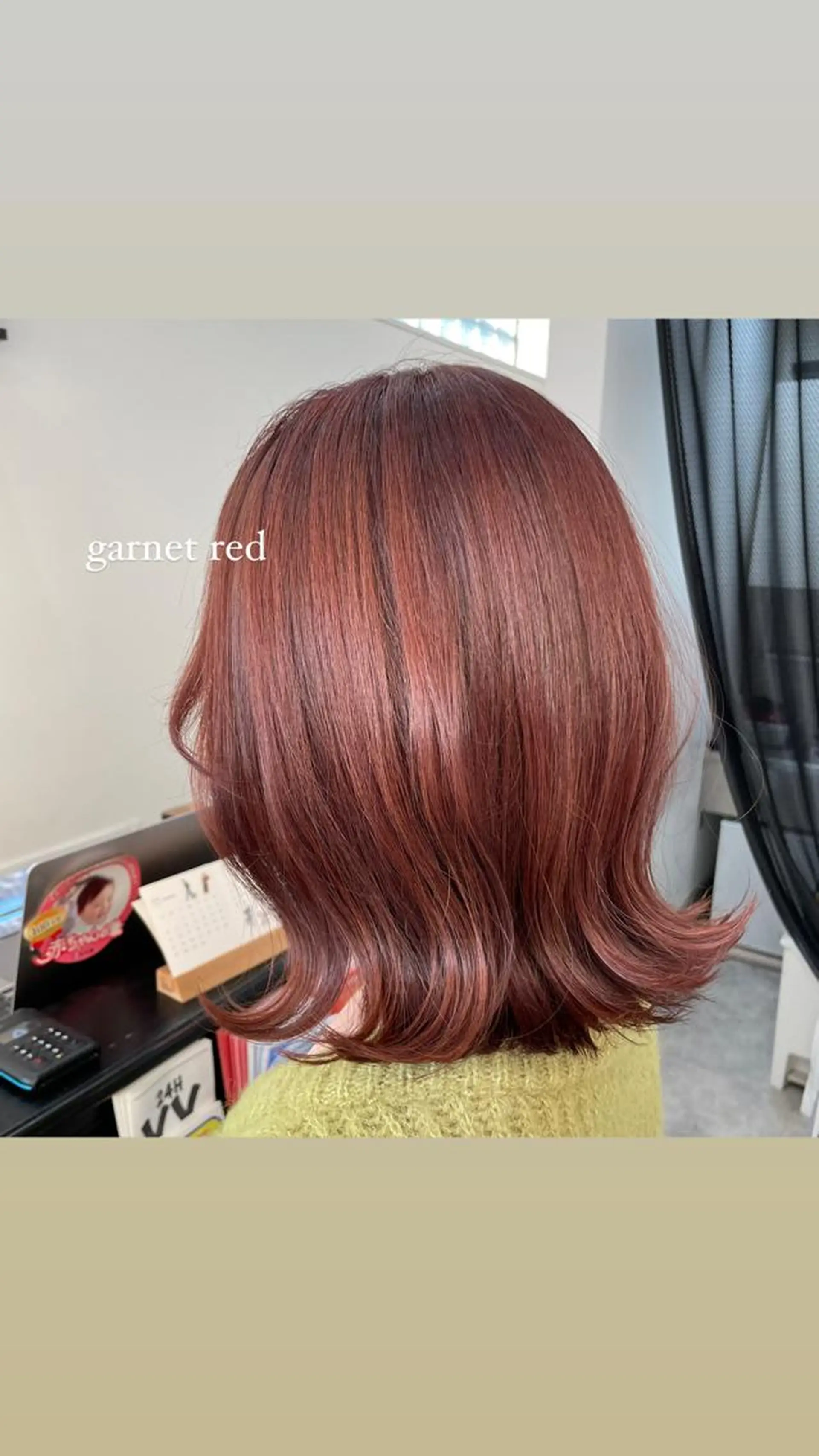 ミディアム カラー recipe 黒木 彩那のヘアスタイル