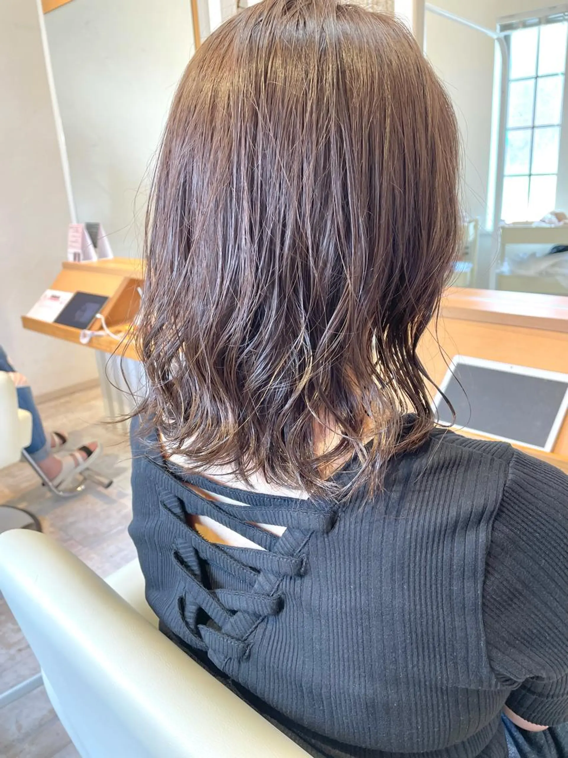 ミディアム カラー ベージュカラー ヘアカラー 北九州美容室 🕊️わかな✂︎のヘアスタイル