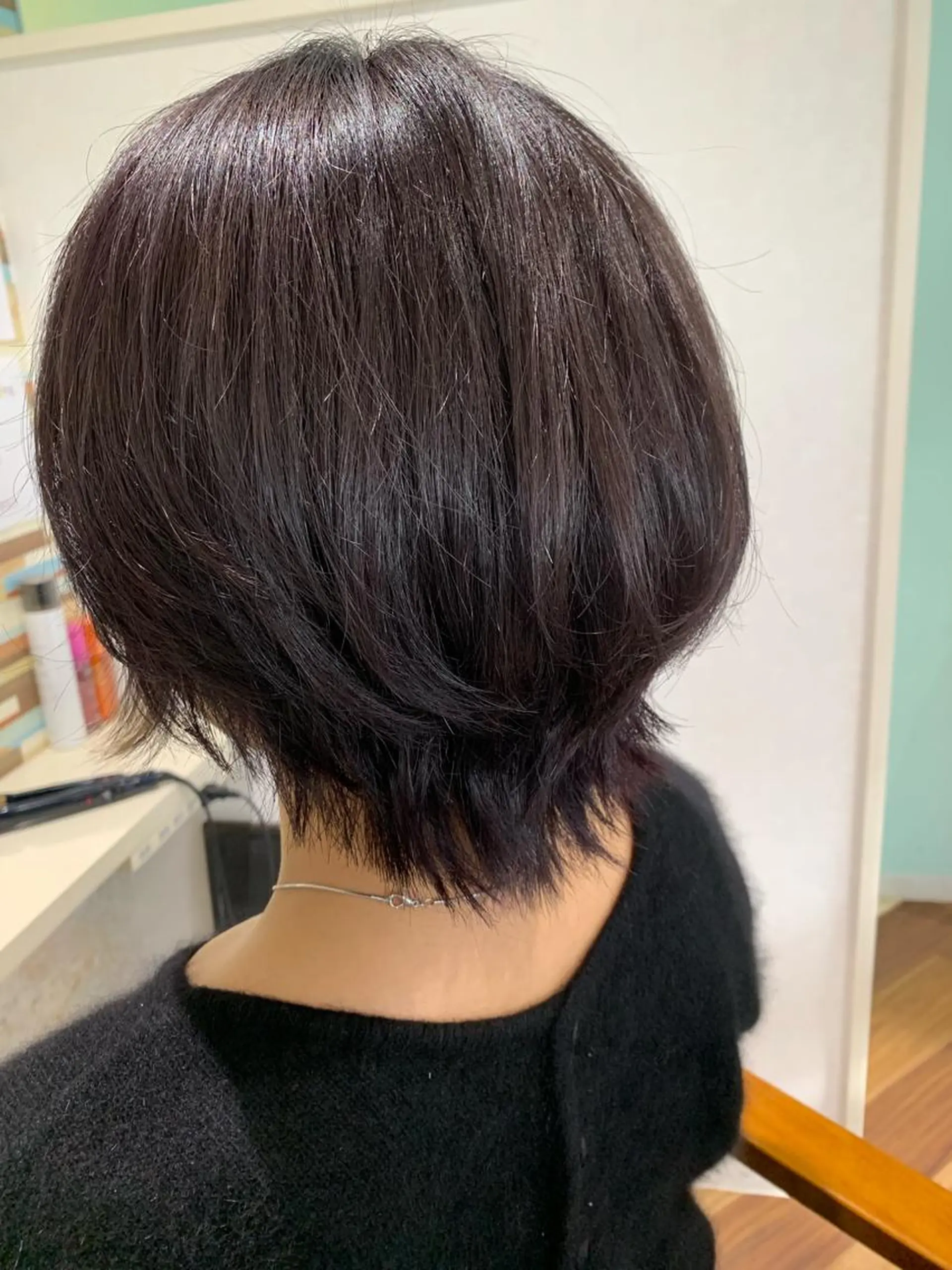 ショート カラー パープルカラー 髪質改善&Spa fee by carrefour 大橋店[フィー・バイ・カルフール大橋]所属・stylist Yukieのヘアスタイル