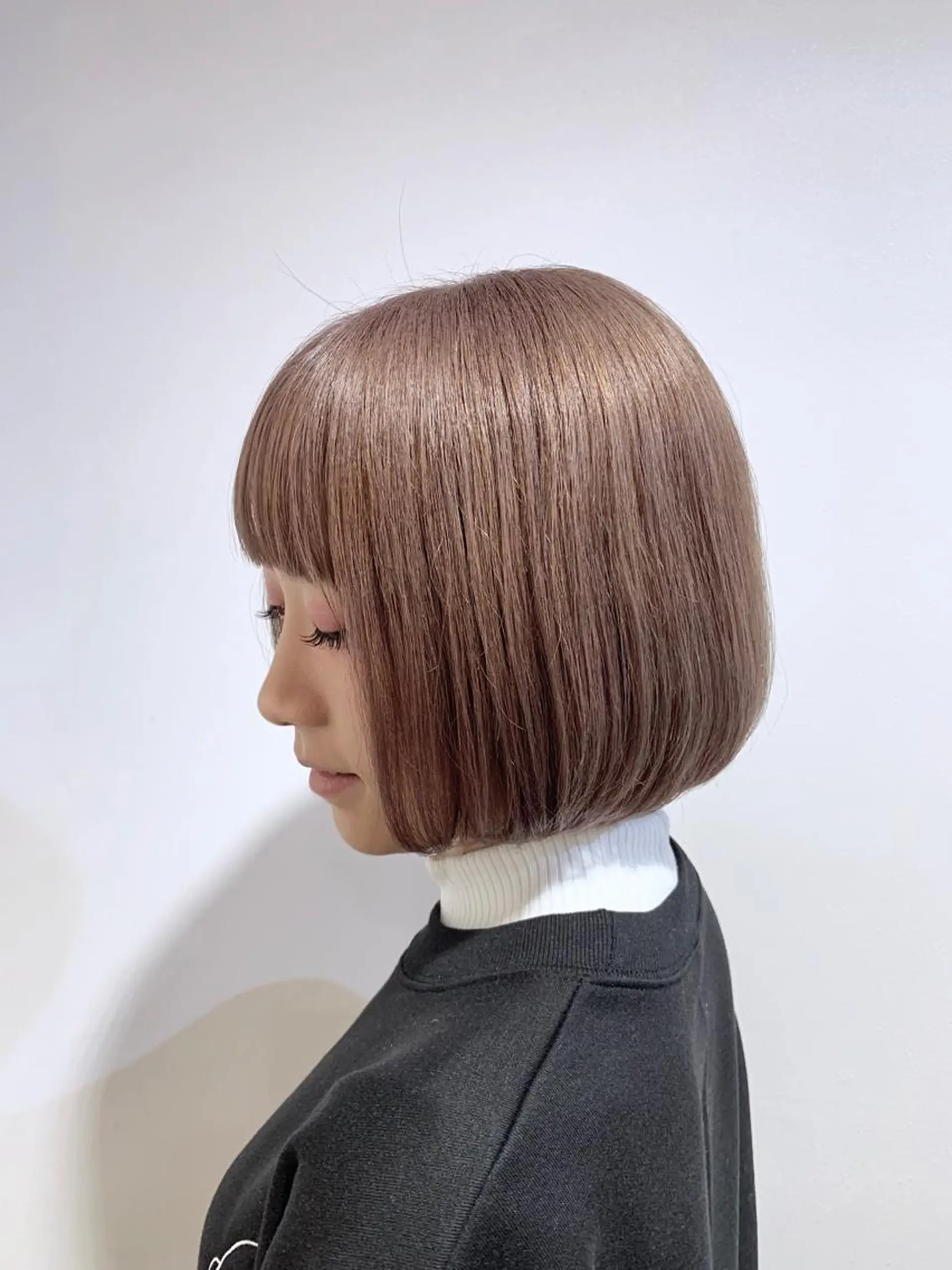 ショート カラー パーマ ヘアアレンジ キッズ ネイル マツエク・マツパ ピンクカラー カラーマツエク ピンク カット トリートメント 韓国♡ワンホン系 ♡YURIのヘアスタイル