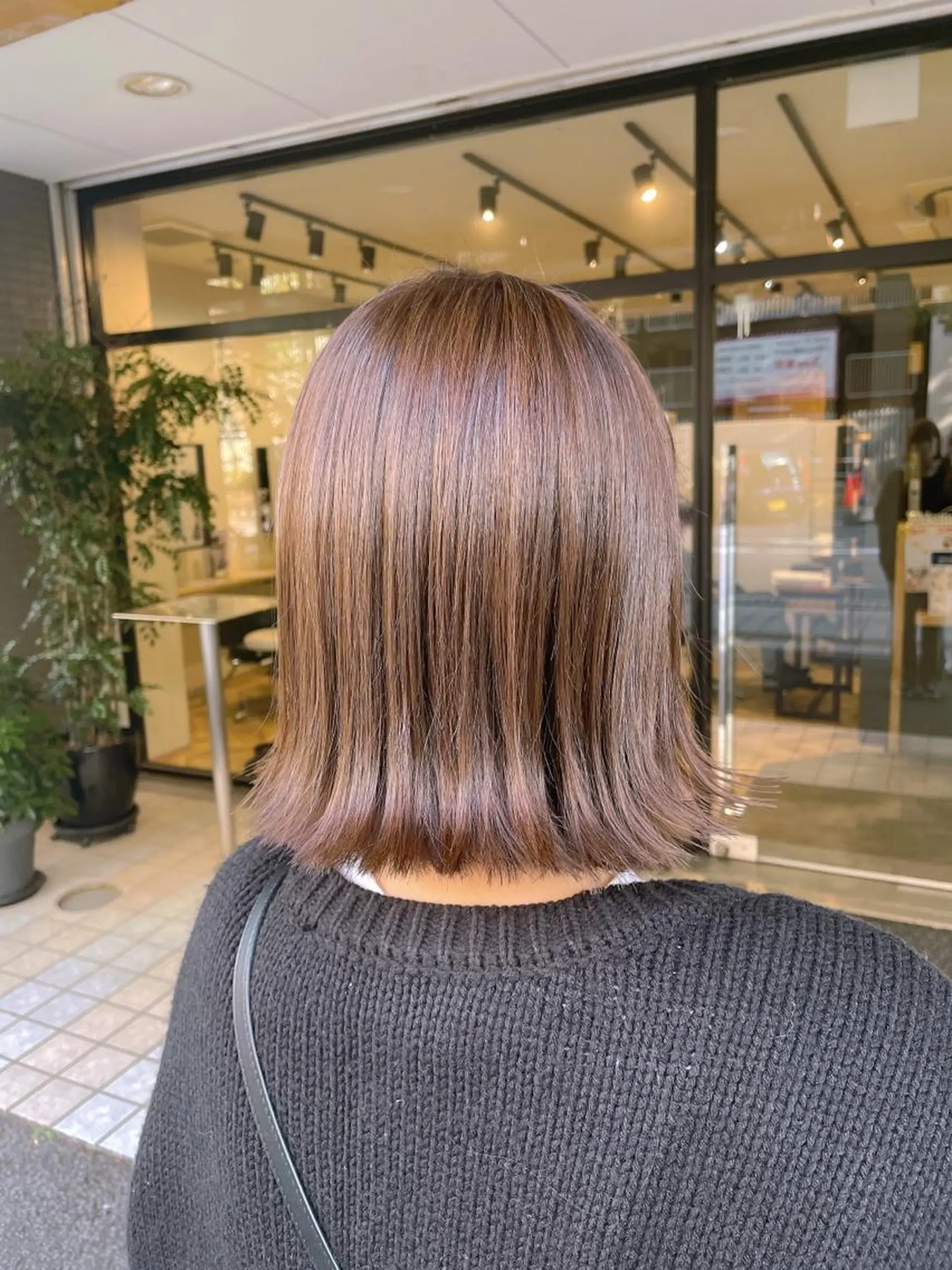 ミディアム カット ヘアカラー 韓国ヘア/レイヤー 🇰🇷/艶髪/長橋のヘアスタイル