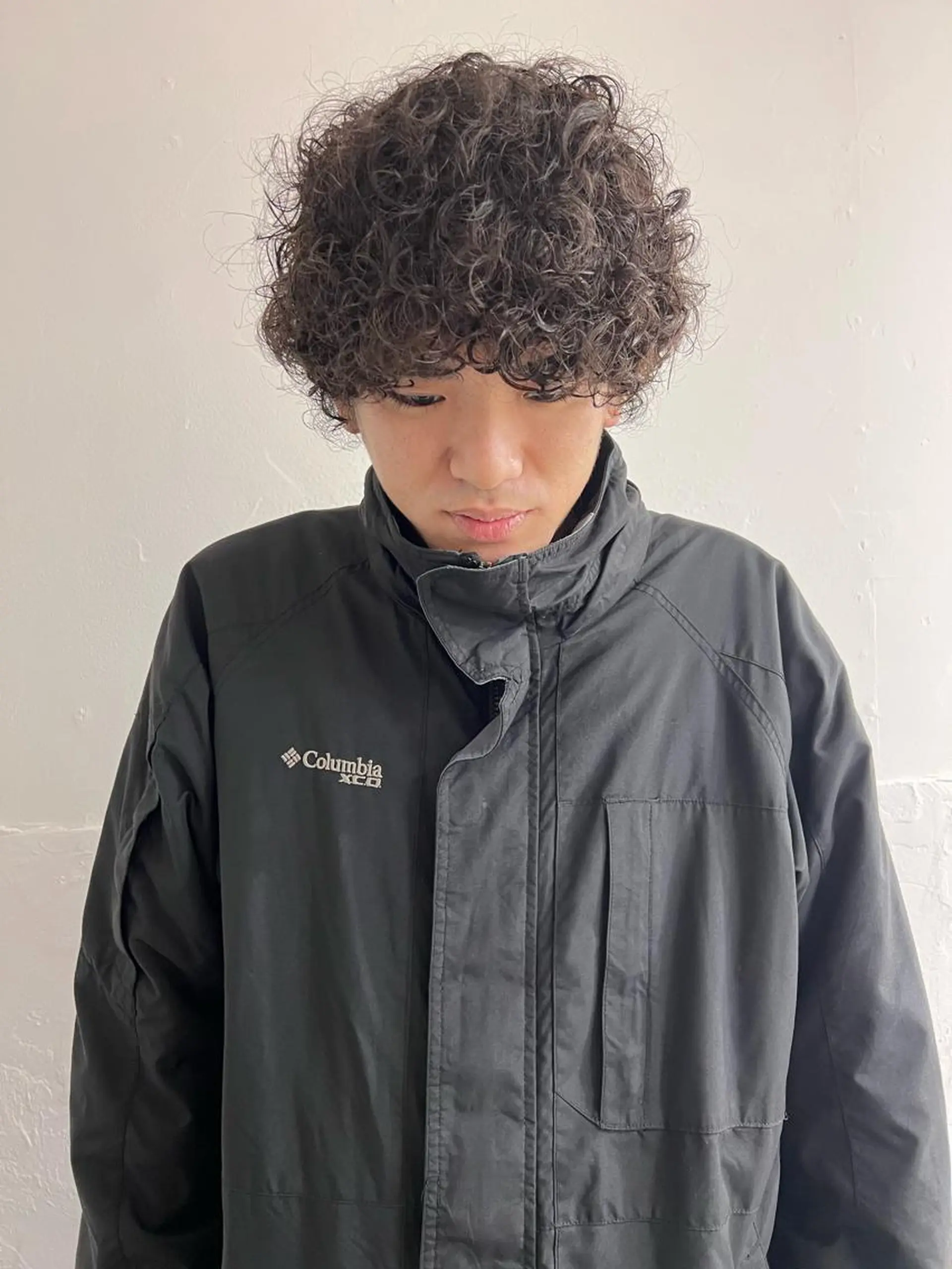 セミロング パーマ メンズ カット パーマ メンズスタイリスト リュウジのヘアスタイル