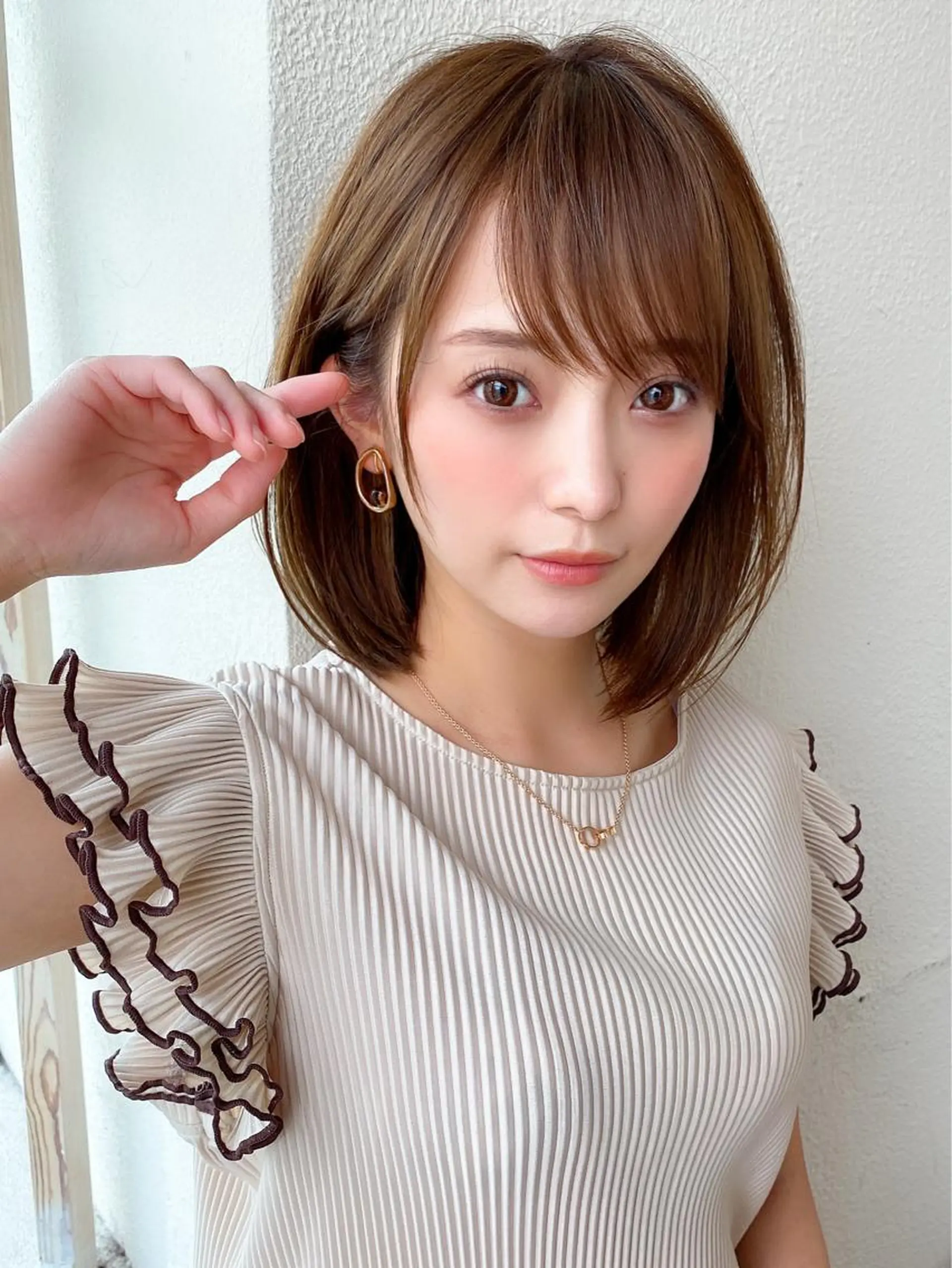 ミディアム カット ヘアカラー トリートメント 井上晃輔/ショート /ボブ/ミディアムのヘアスタイル