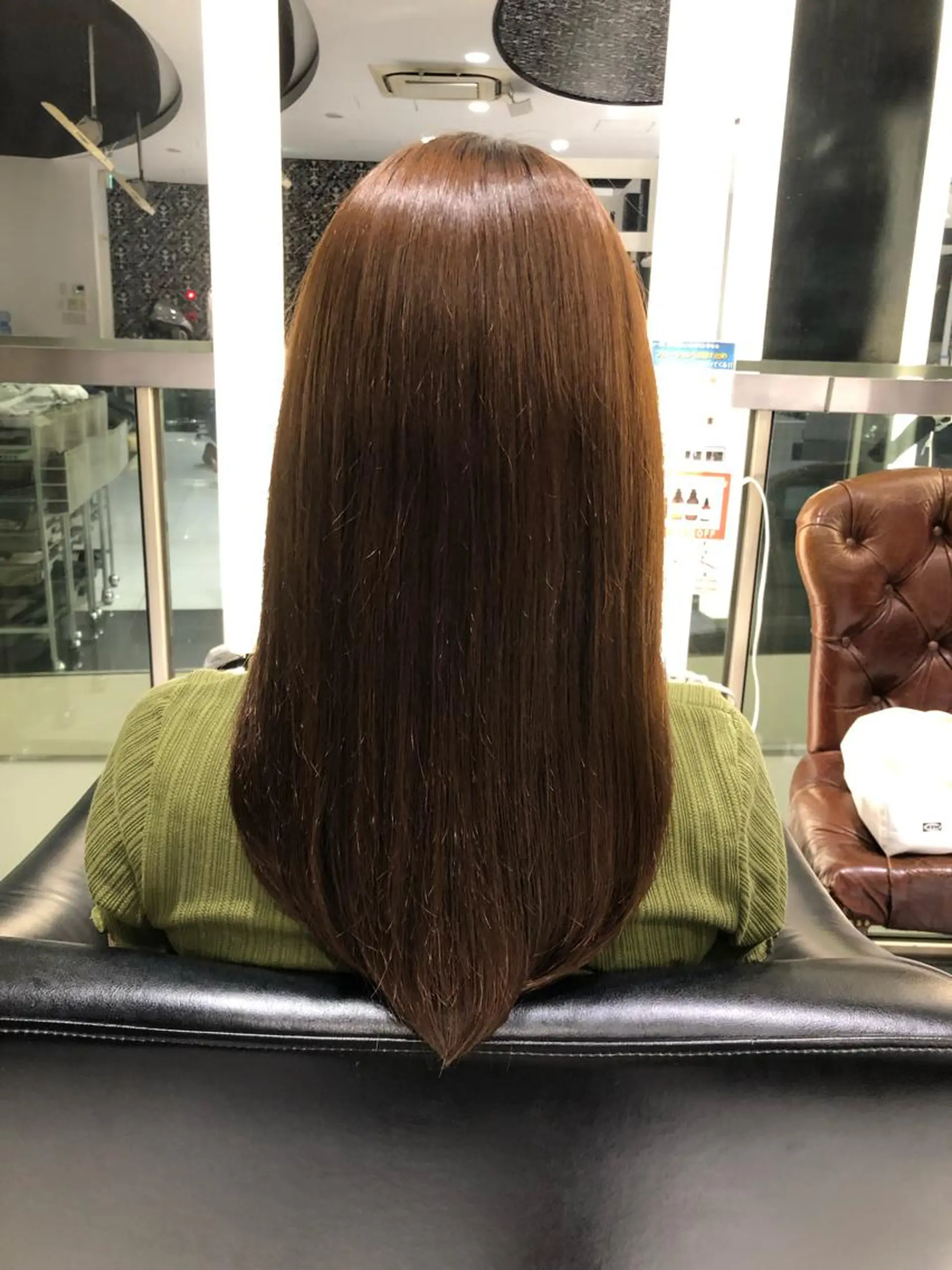 セミロング 縮毛矯正 nex the salon CURE所属・大野 仁のヘアスタイル