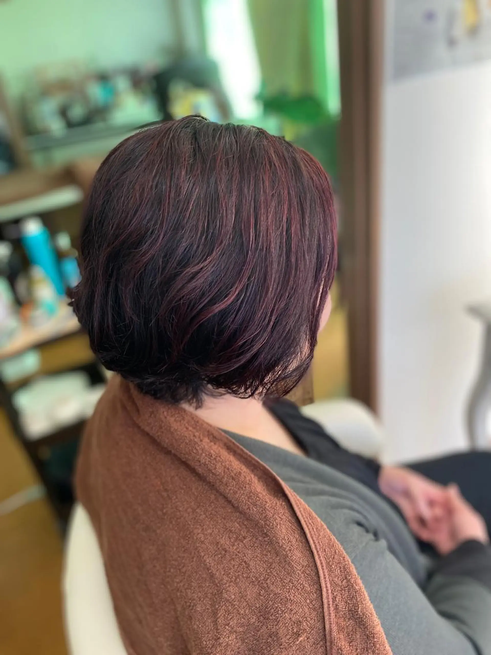 ミディアム ハイライト hairmake Sakura松本真理のヘアスタイル