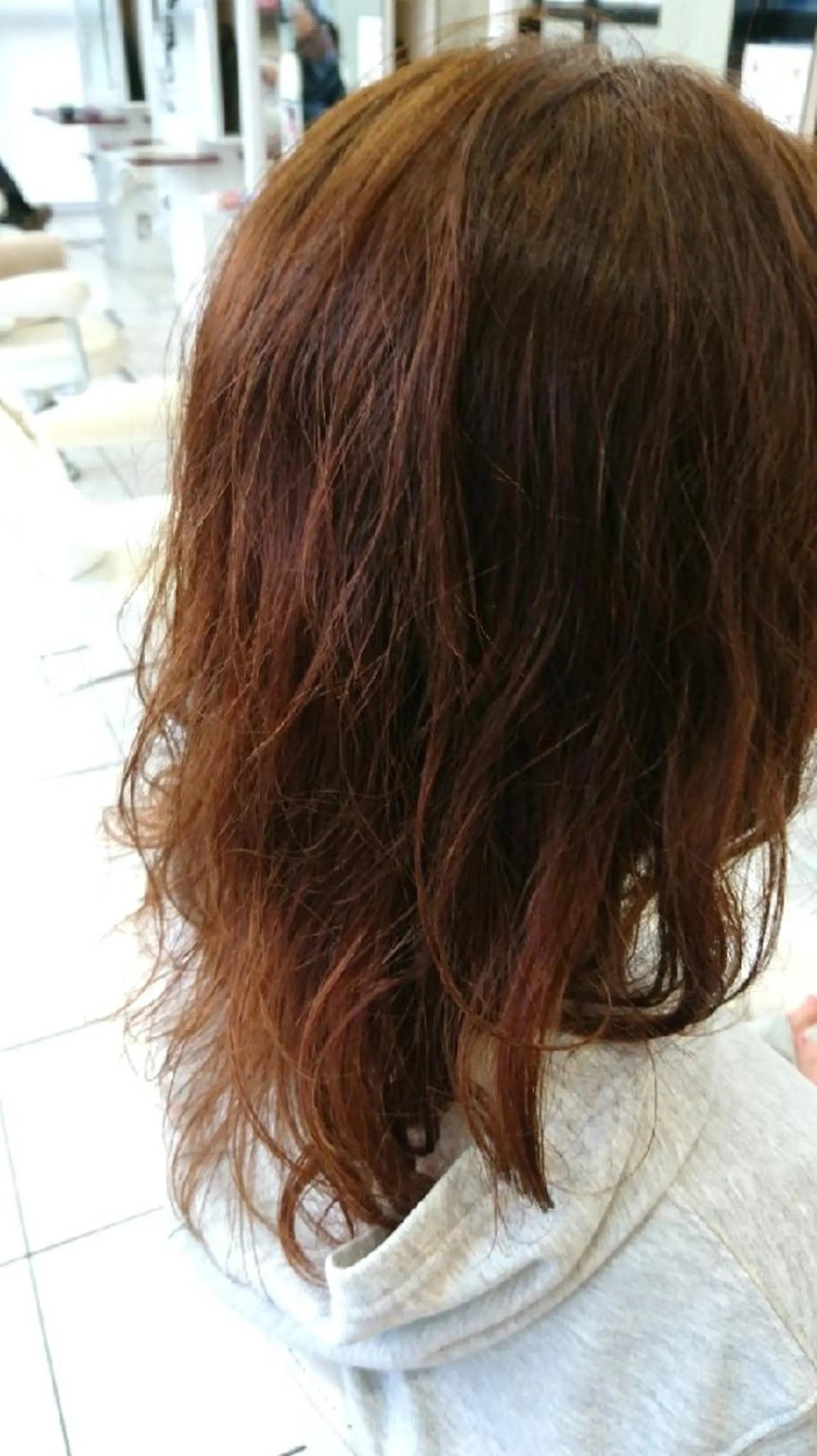 セミロング パーマ セミロングパーマ デジタルパーマ ルクール喜多町店 こむろのヘアスタイル