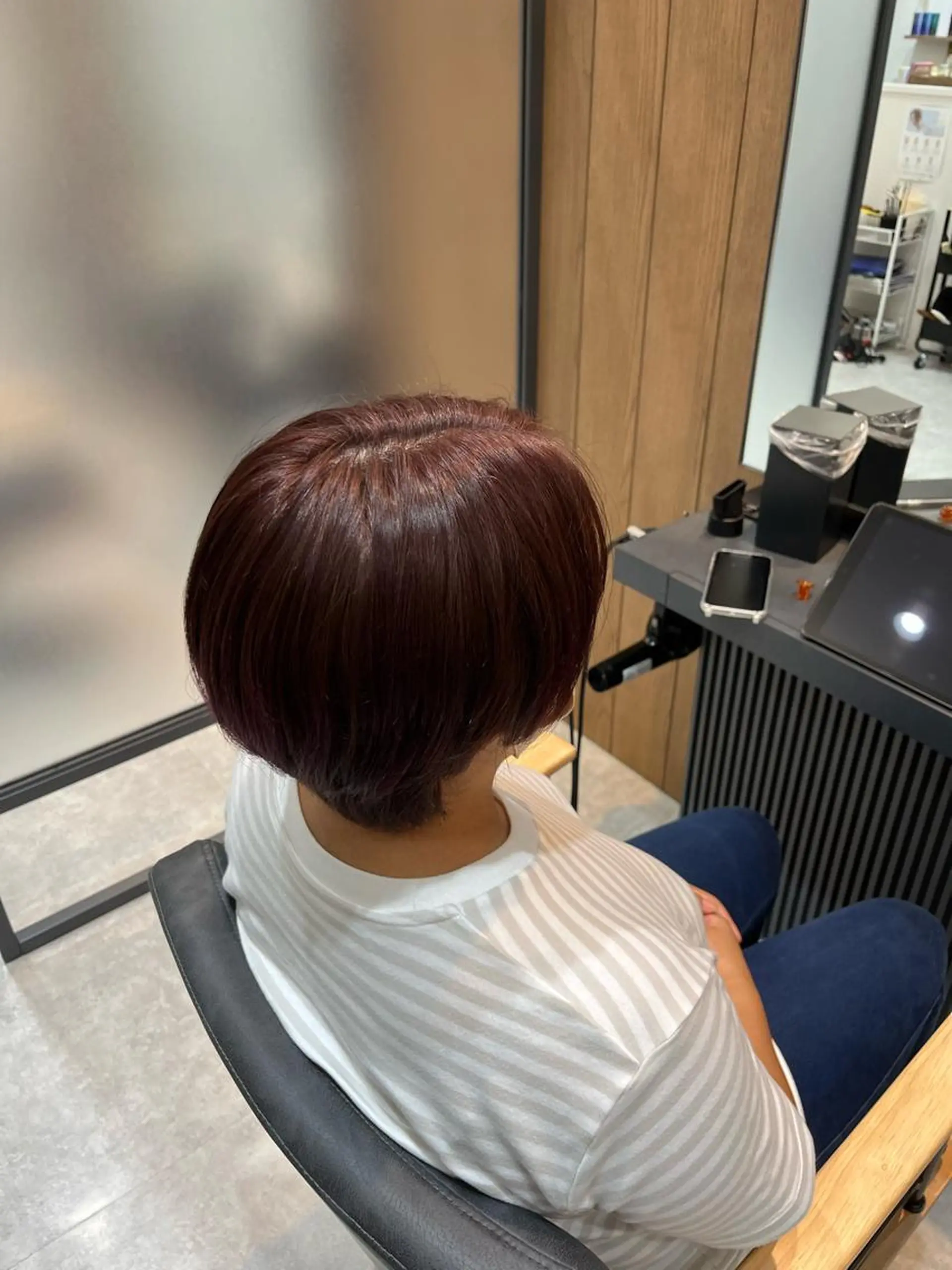 ショート カラー ブリーチ ブリーチなしカラー ピンクカラー neul所属・【neul】 NOAのヘアスタイル