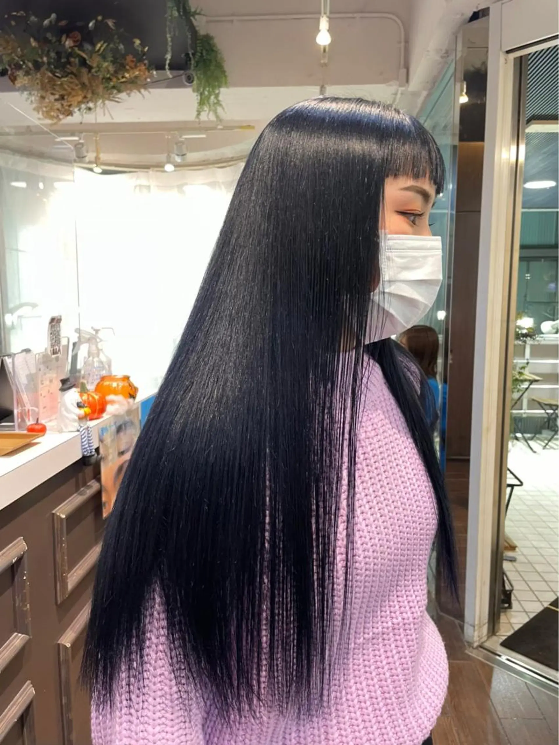ロング カラー ブリーチ ケアブリーチ 透明感カラー デザインカラー ダブルカラー ハイトーン/マツエク AYAKA🌙のヘアスタイル