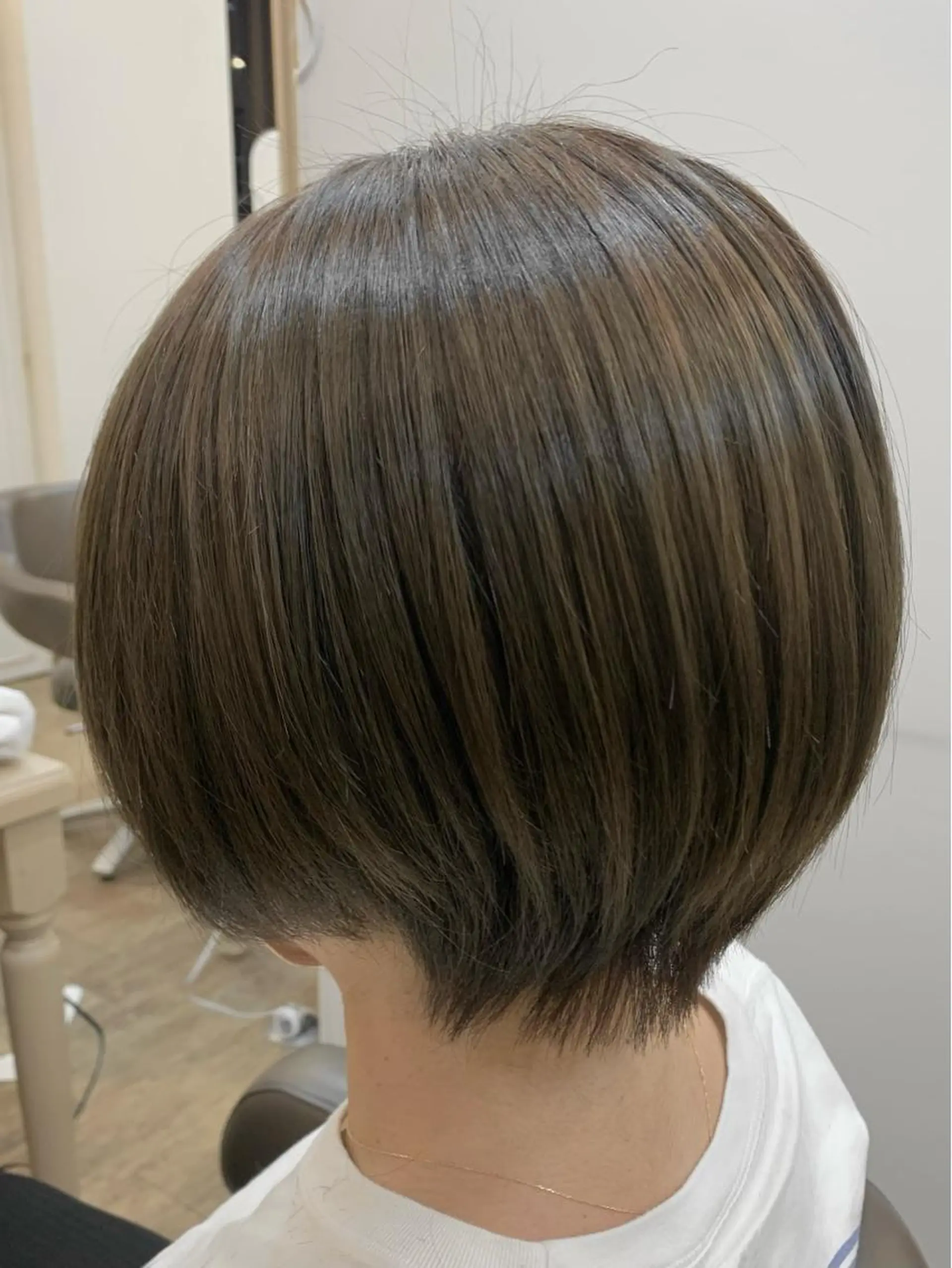 ショート カット 縮毛矯正 福原遼華/小顔ショー ト/髪質改善のヘアスタイル