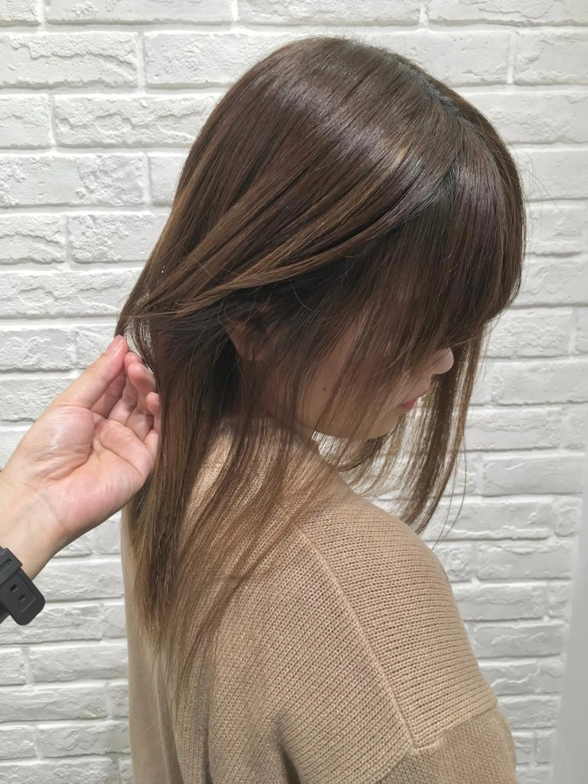 セミロング カット ヘアカラー トリートメント merc. 宮川琴代のヘアスタイル