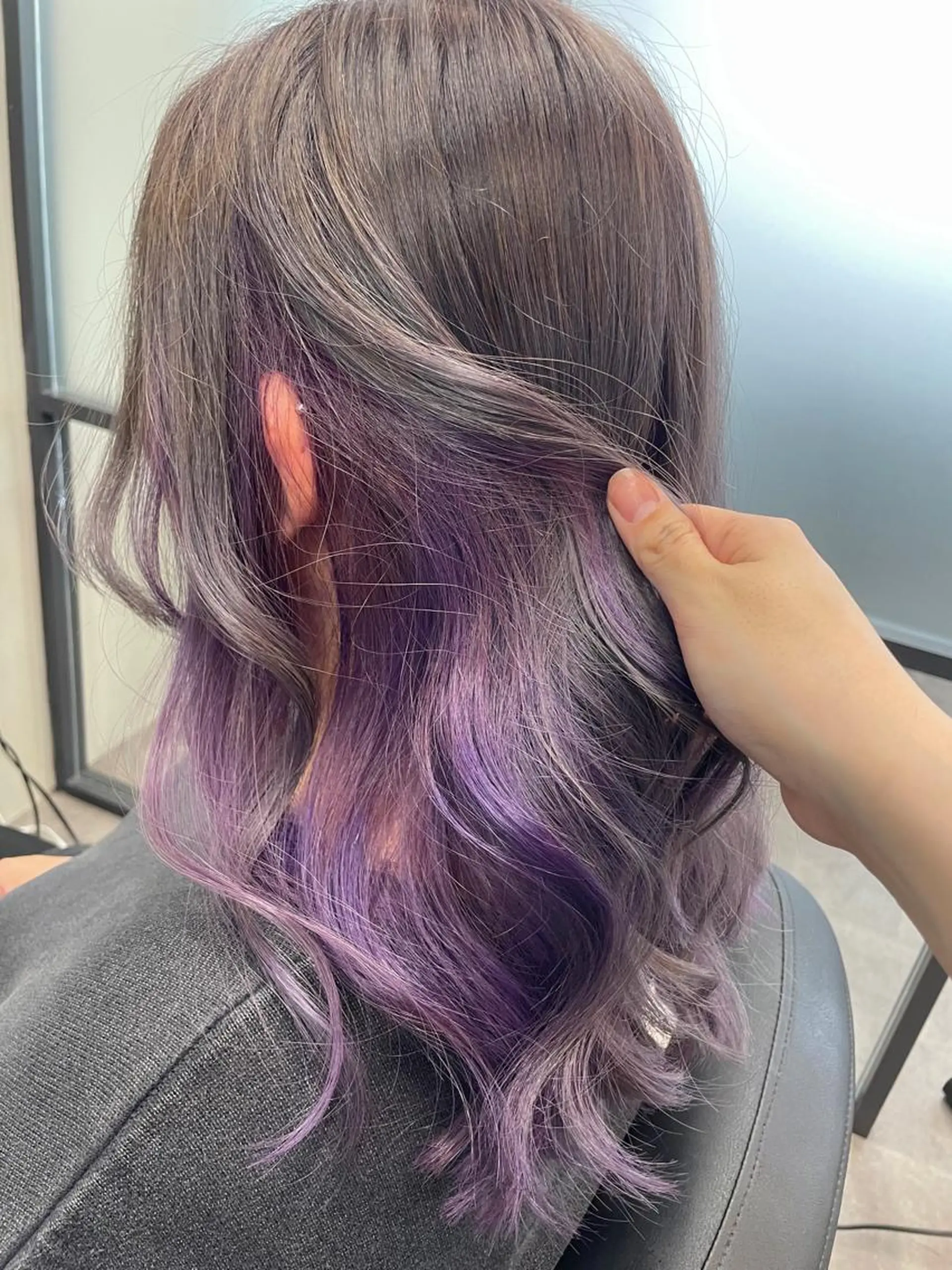 セミロング カラー ブリーチ インナーカラー ヘアカラー トリートメント ALLEN hair所属・ALLEN hair /まなのヘアスタイル