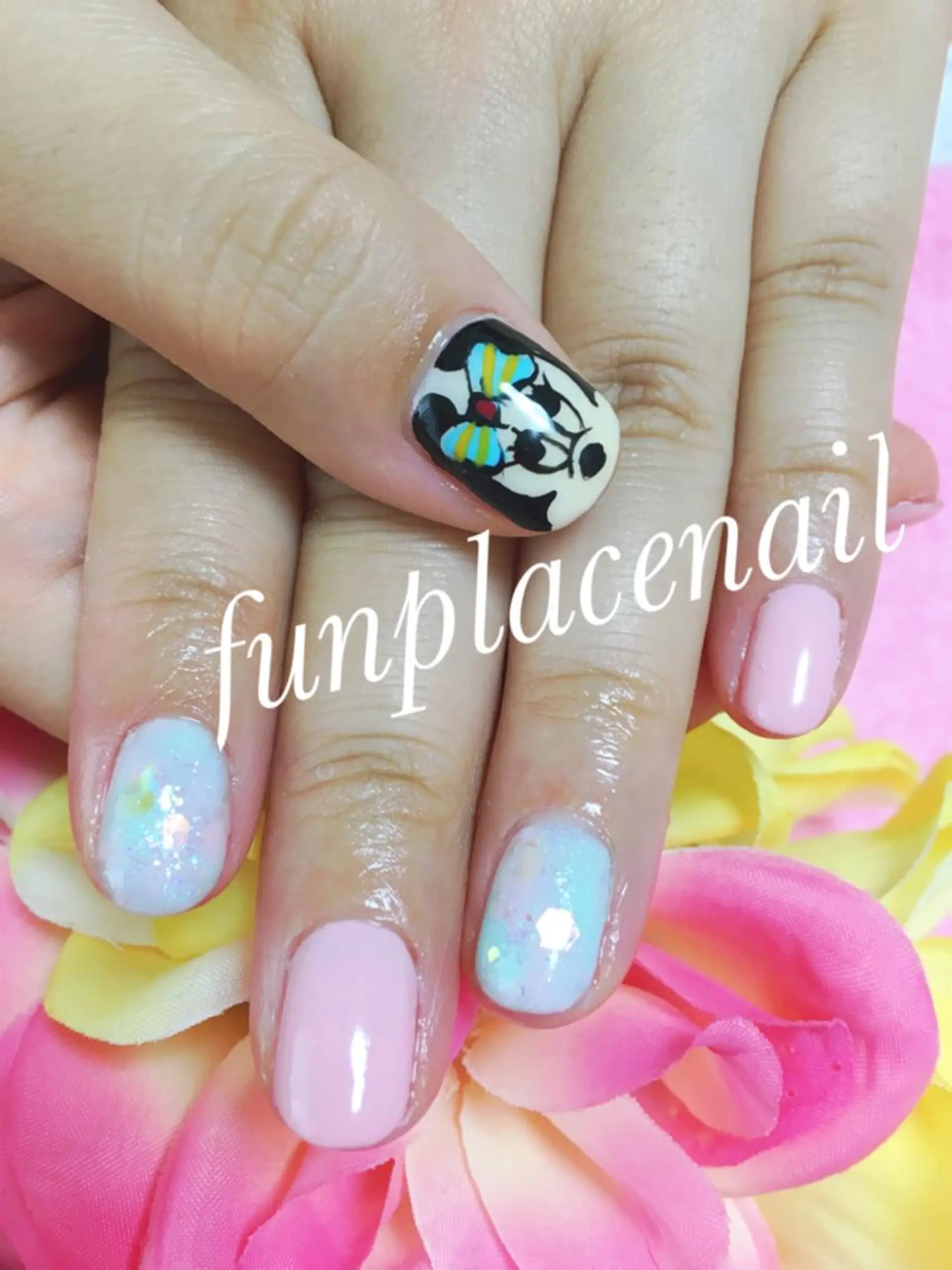 ショート ミディアム セミロング ロング カラー パーマ ヘアアレンジ メンズ キッズ ネイル まつエク nail salon&school felice所属・フェリーチェ瑞江店 新山のネイルデザイン