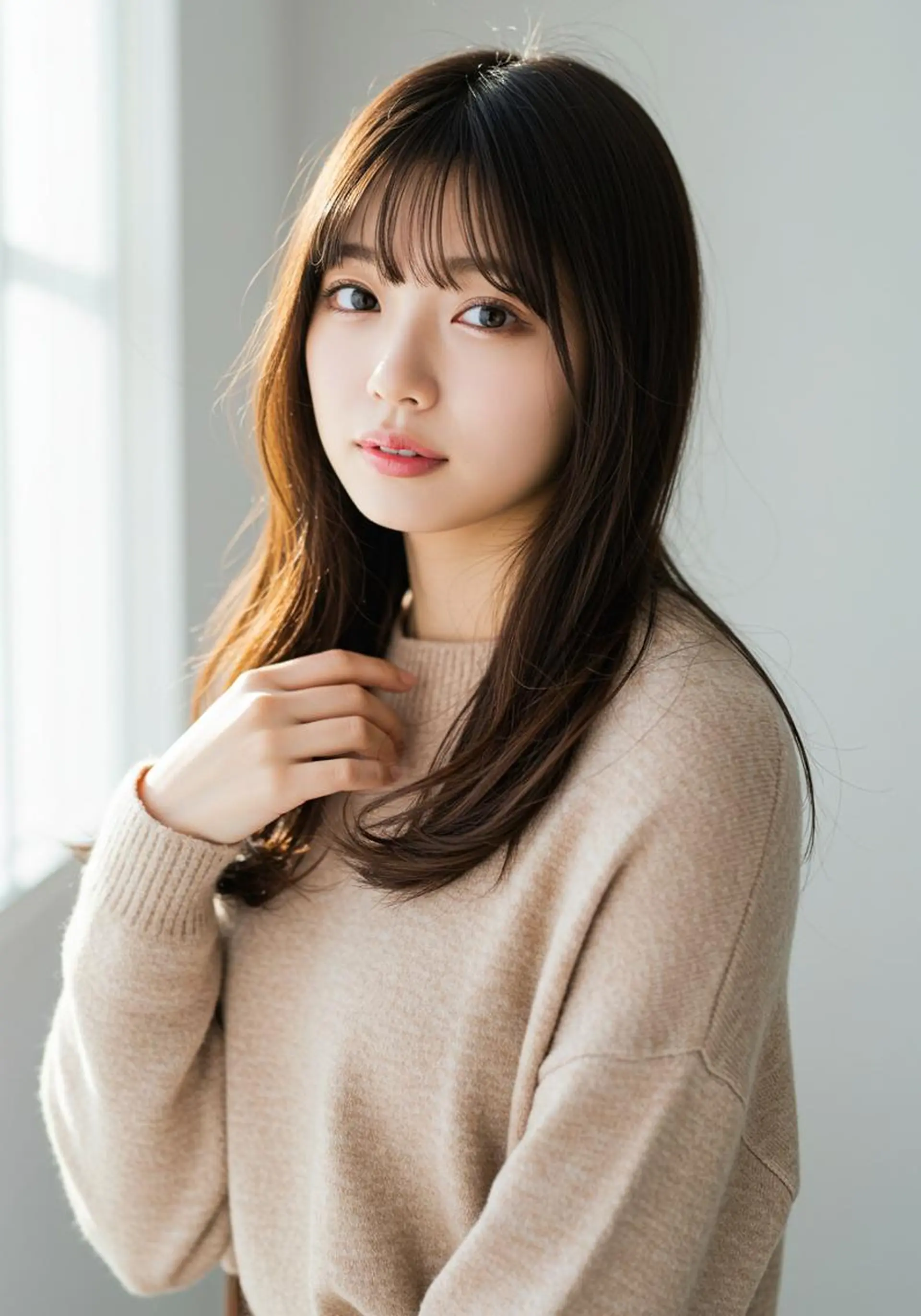 セミロング 高堰 朱羽のヘアスタイル