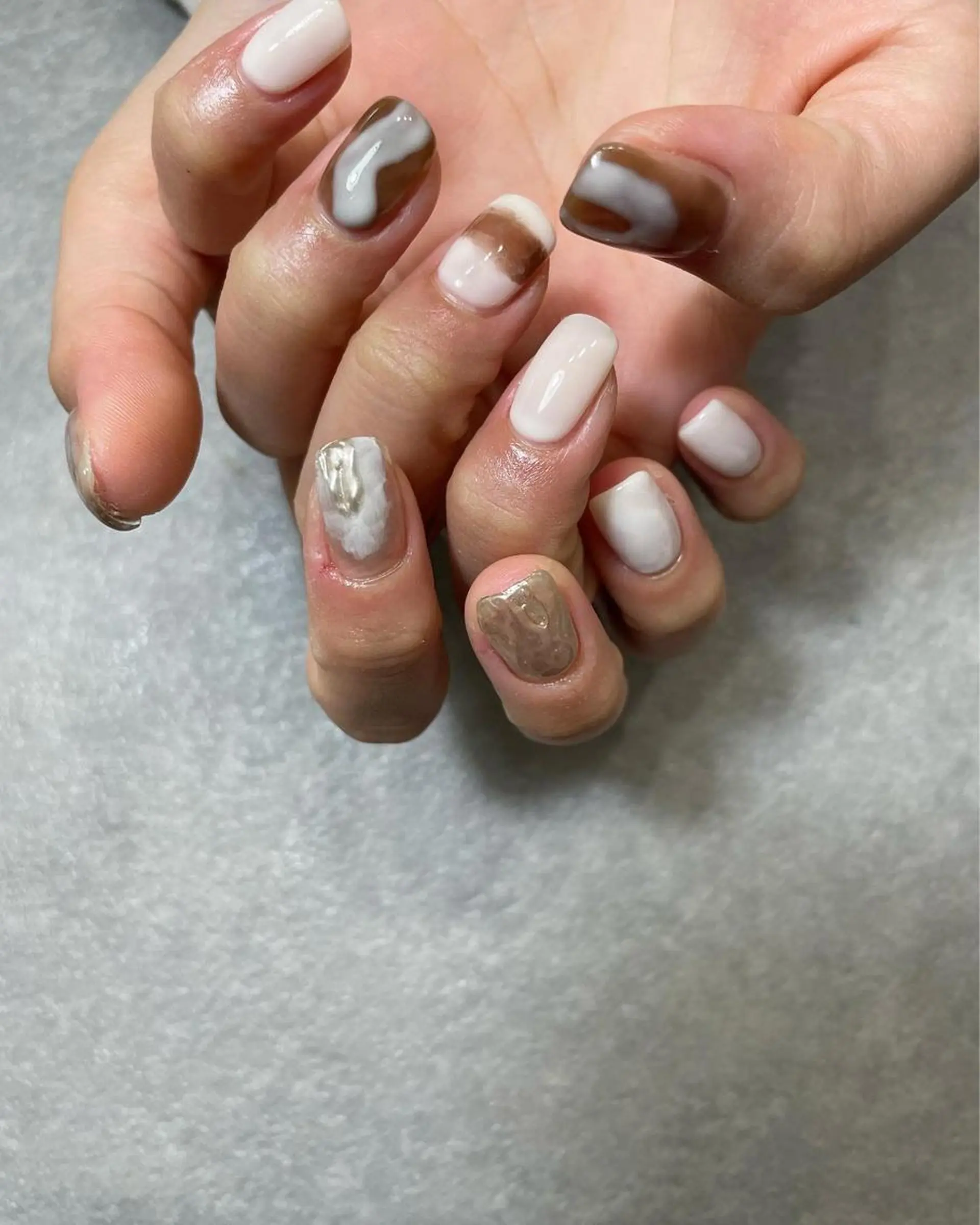 ネイル ハンドネイル フットネイル kiii.__ ✴︎*のネイルデザイン