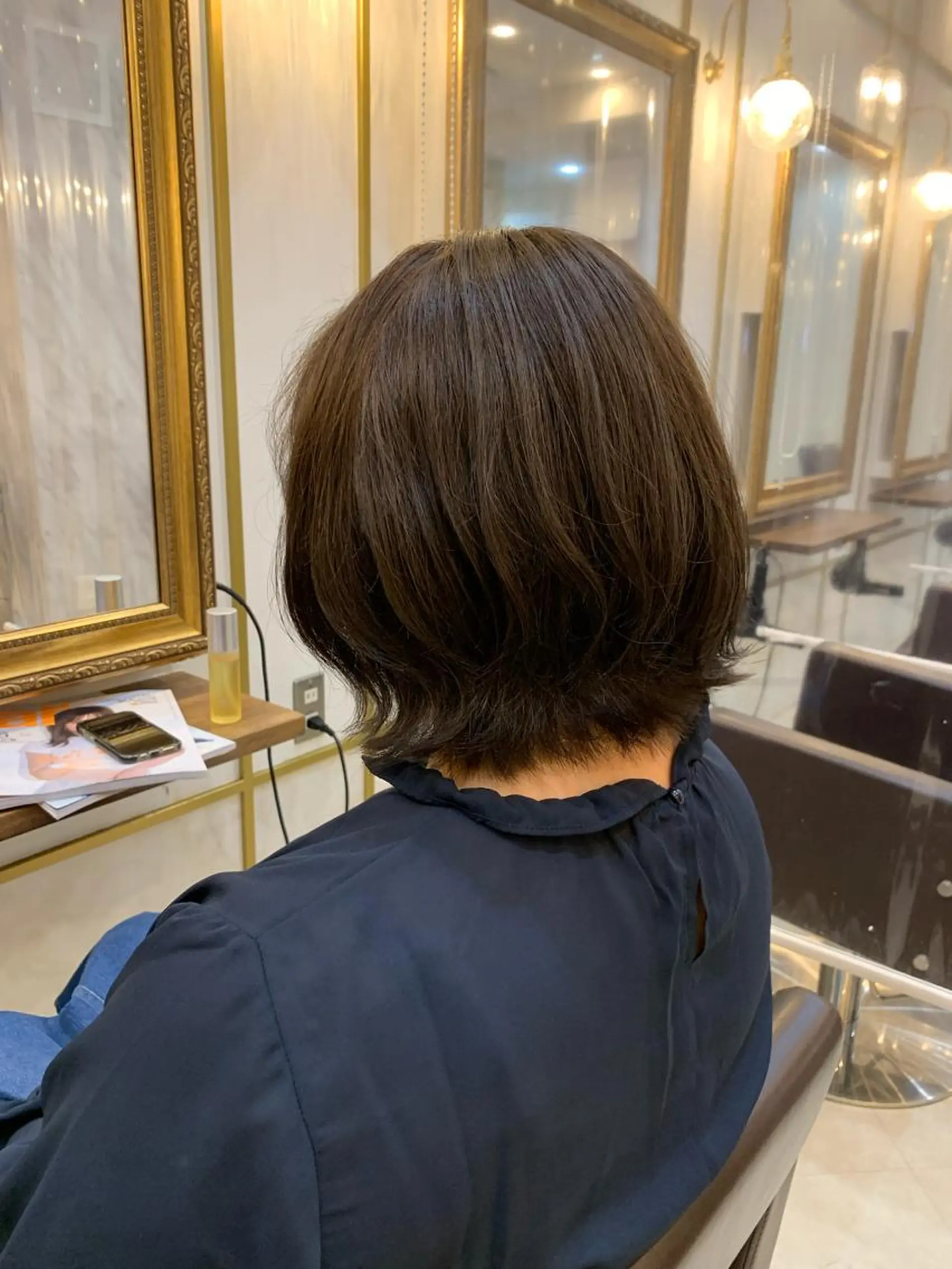 ミディアム カラー アッシュ アッシュブラウン ブラウンカラー レイヤーカット REM_aokijima所属・土屋 竣奨のヘアスタイル