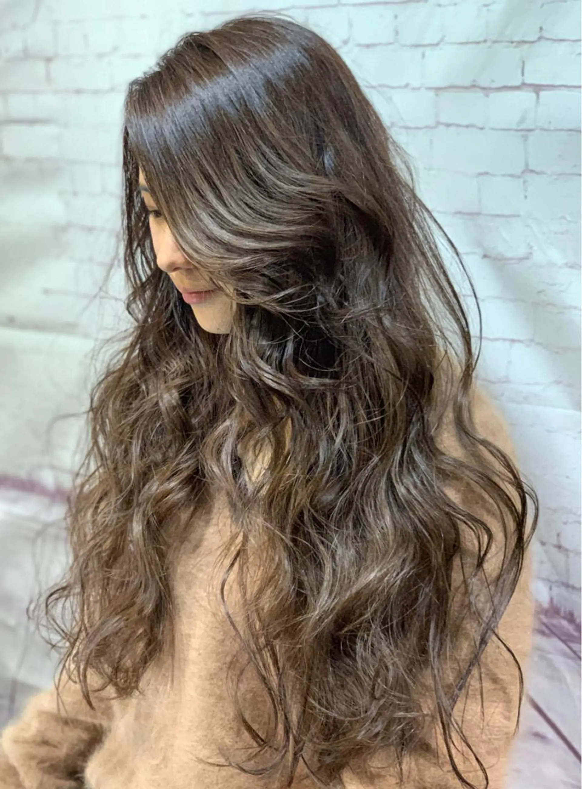 ロング カラー カット ヘアカラー 吉川 舞雪のマツエク・マツパデザイン
