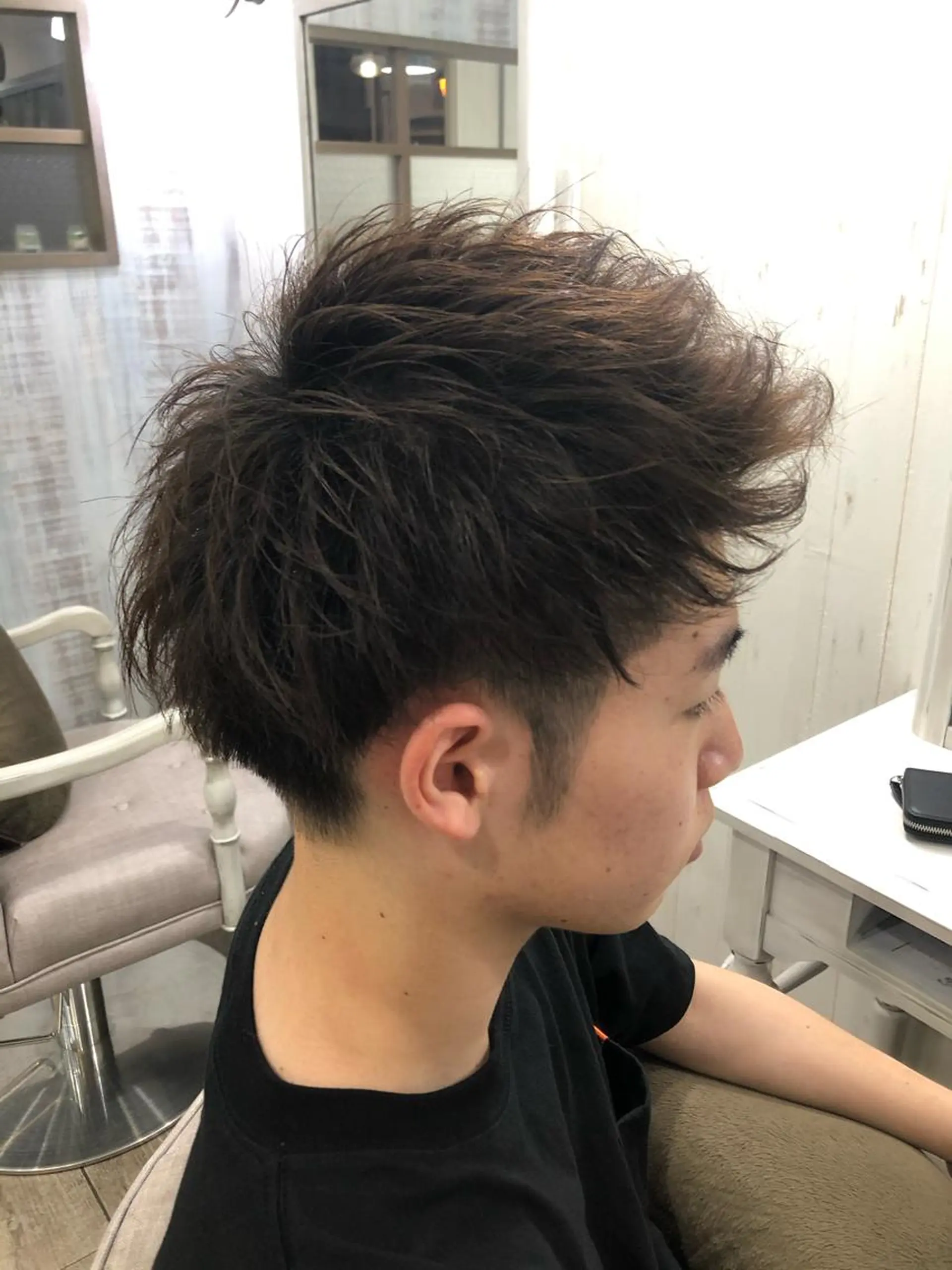 メンズ カット ヘアカラー トリートメント イシジマ タカナリのヘアスタイル