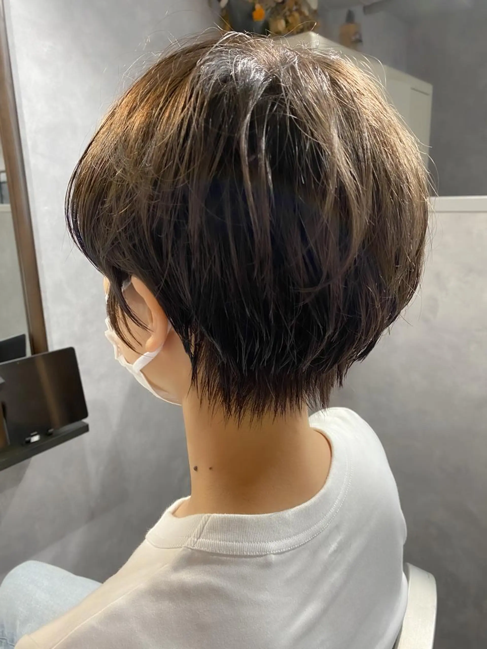 ショート カラー カット ヘアカラー トリートメント 久保亮太 /大人ショートのヘアスタイル