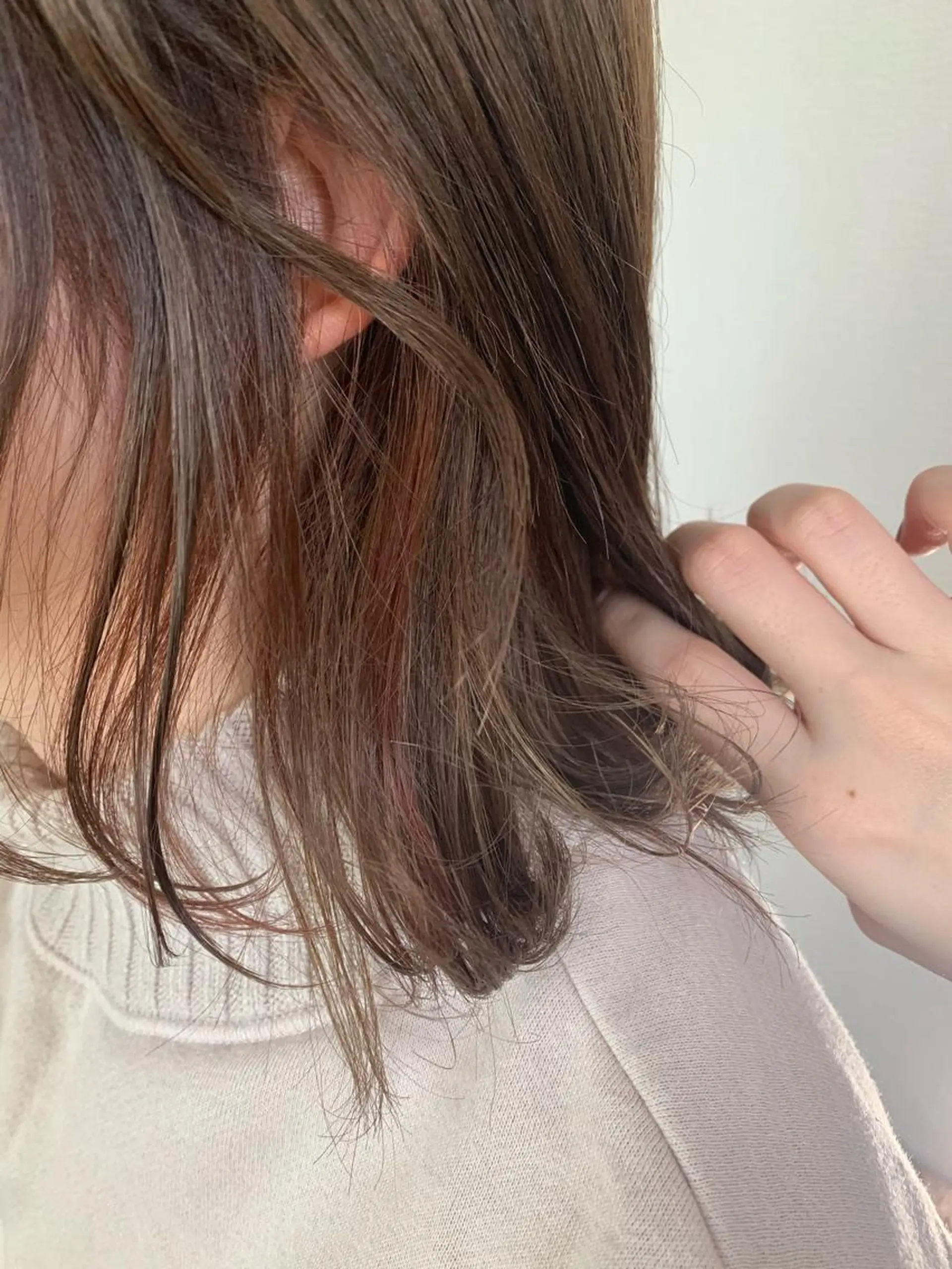 ミディアム カラー 仙台ブリーチカラー デザインカラーあすかのヘアスタイル