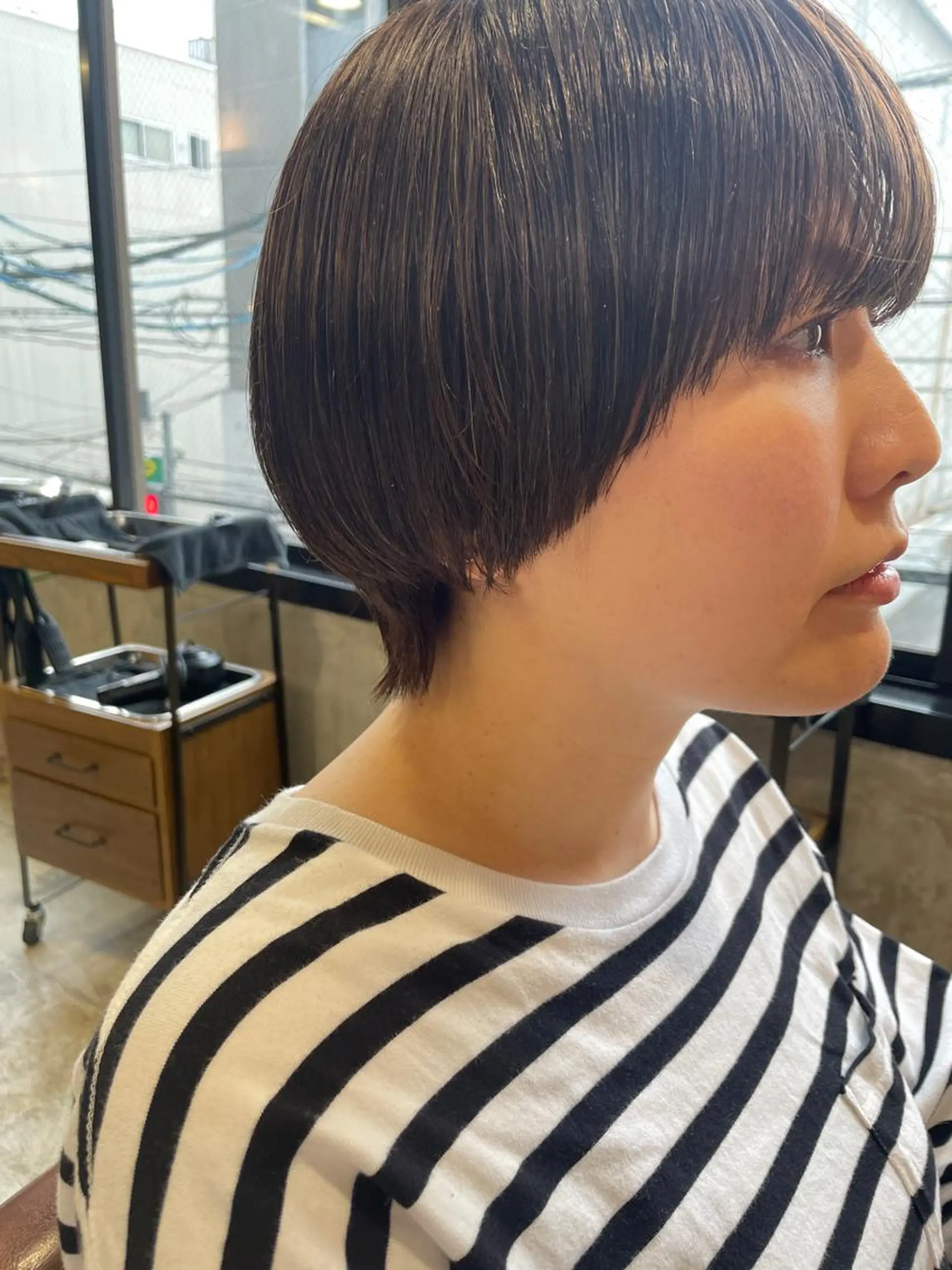 ショート ウルフカット カット ヘアカラー トリートメント さの あやねのヘアスタイル