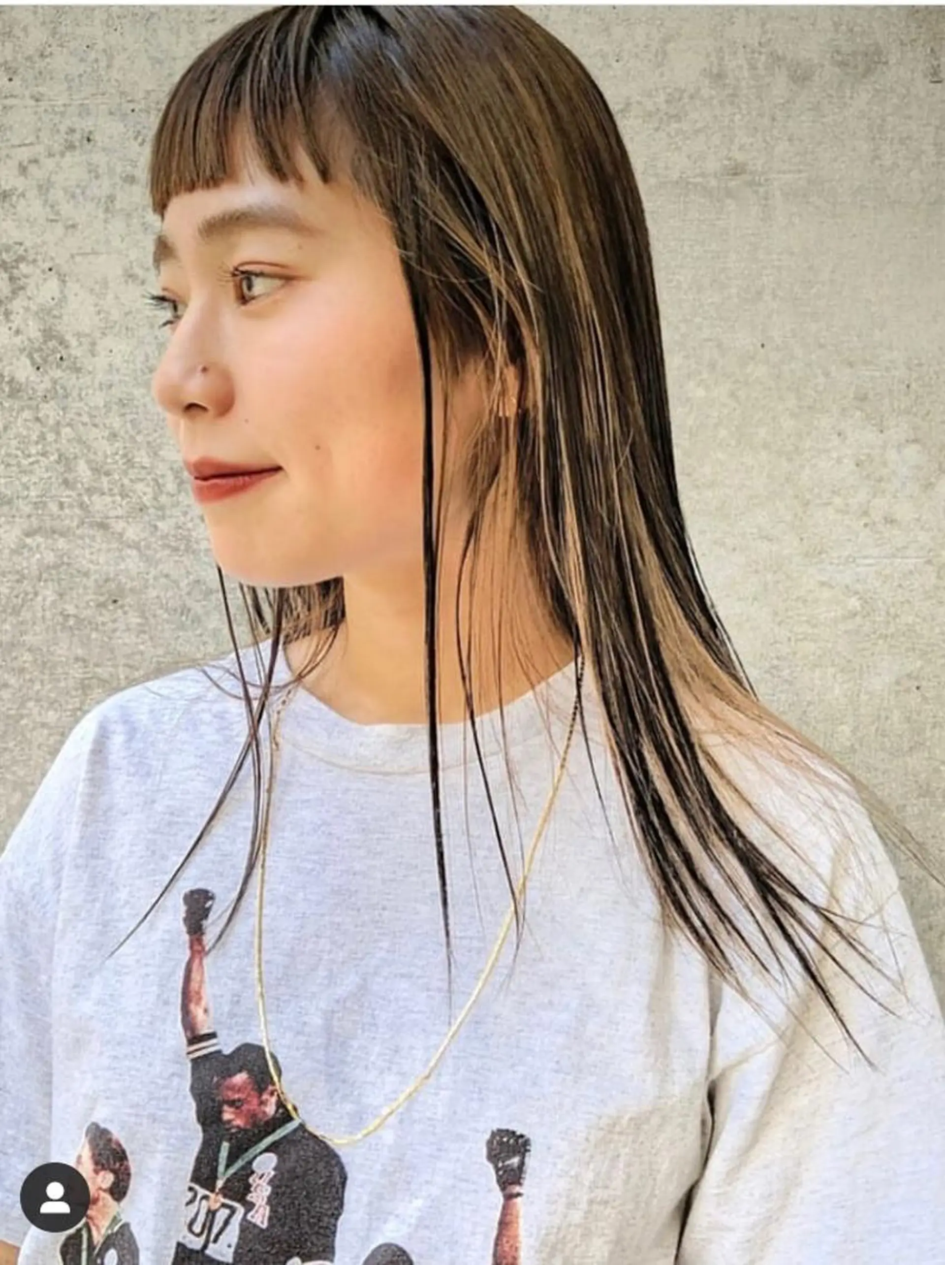 セミロング メンズ特化美容師 ハスイルイのヘアスタイル