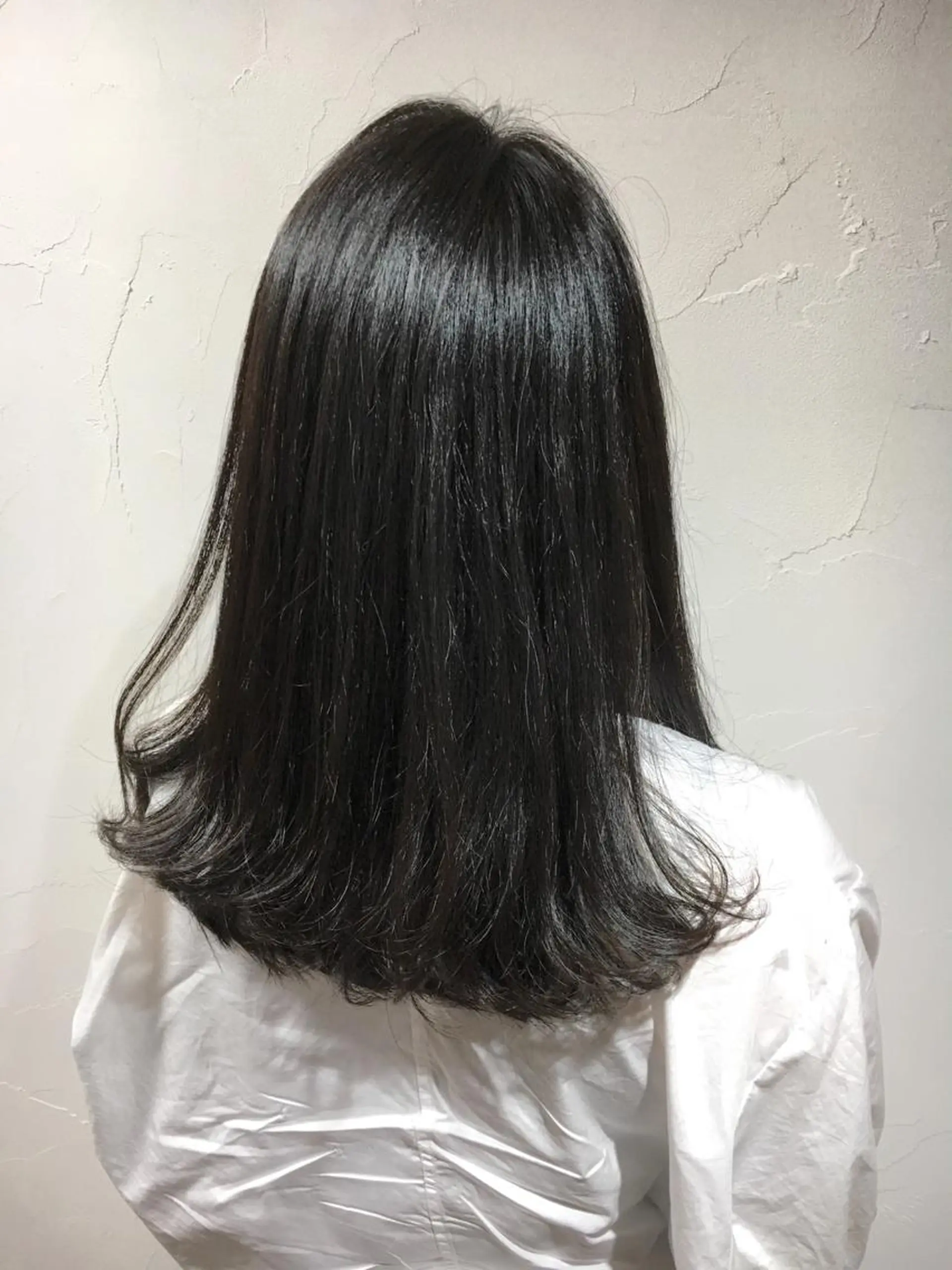 ミディアム カラー 黒髪 ブルーカラー ブルーブラック Laf.【ラフ］北坂戸駅前所属・🌈New Open Laf.🌈奥居伸輔のヘアスタイル