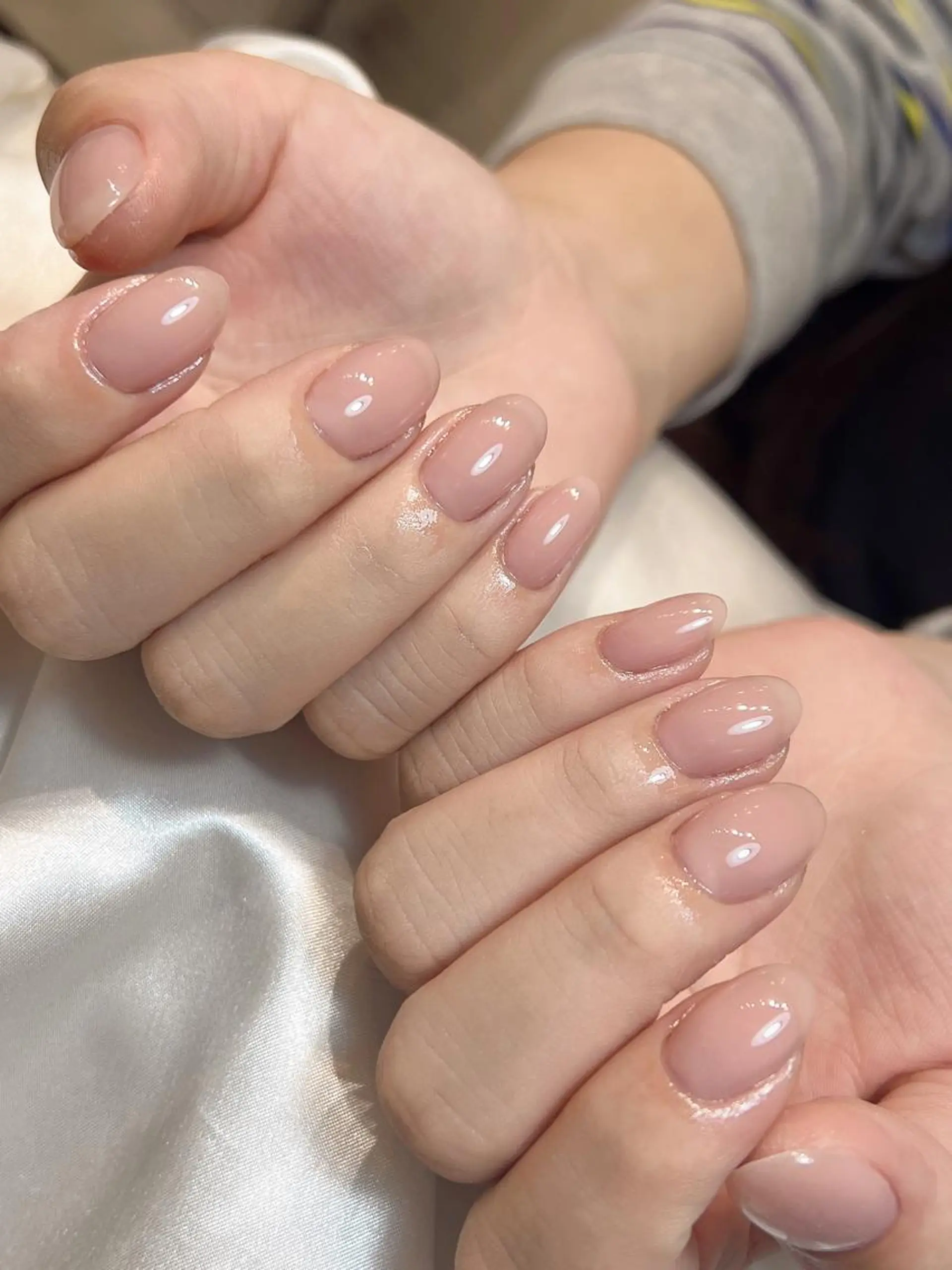 ネイル オフィスネイル ワンカラーネイル bijou nails所属・bijou nails　蓮のネイルデザイン