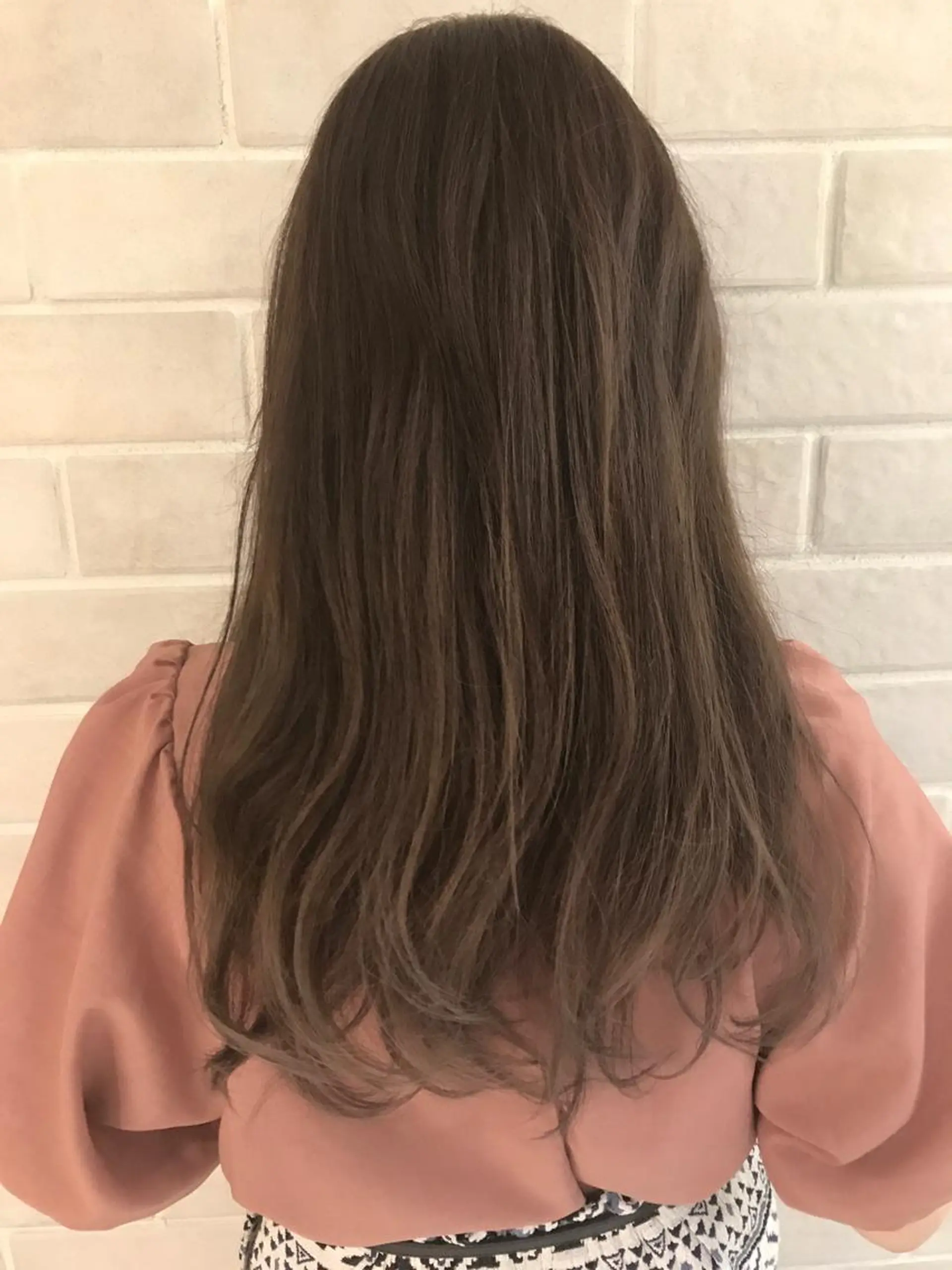 セミロング カラー パーマ 艶髪カラー&ウルフ フルカワ ヒロズミのヘアスタイル