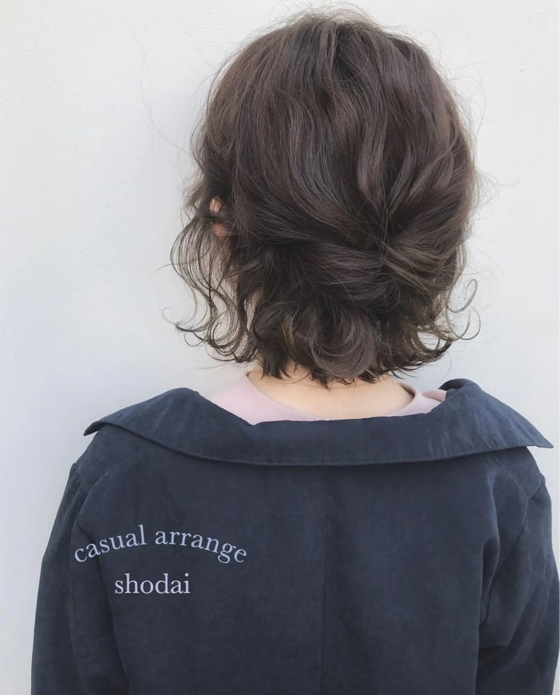 ショート カラー ヘアアレンジ ハイライト、レイヤー カット/西梅田/中西のヘアスタイル