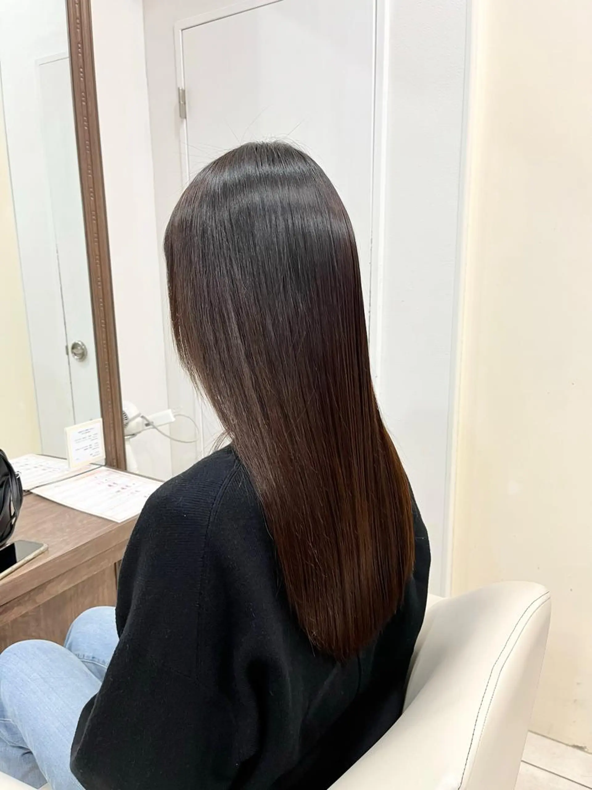 ロング カラー ブリーチ くせ毛 伸ばしかけ 髪質改善 縮毛矯正 カット 縮毛矯正 トリートメント ✨髪質改善・縮毛矯正 専門美容室マーベルのヘアスタイル