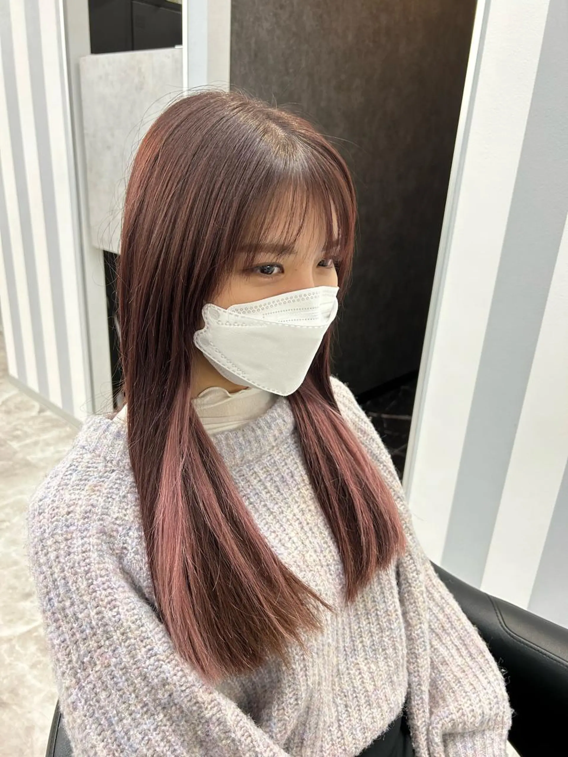 ロング カット ヘアカラー ✨パーマ×ハイトーン Futo✨のヘアスタイル