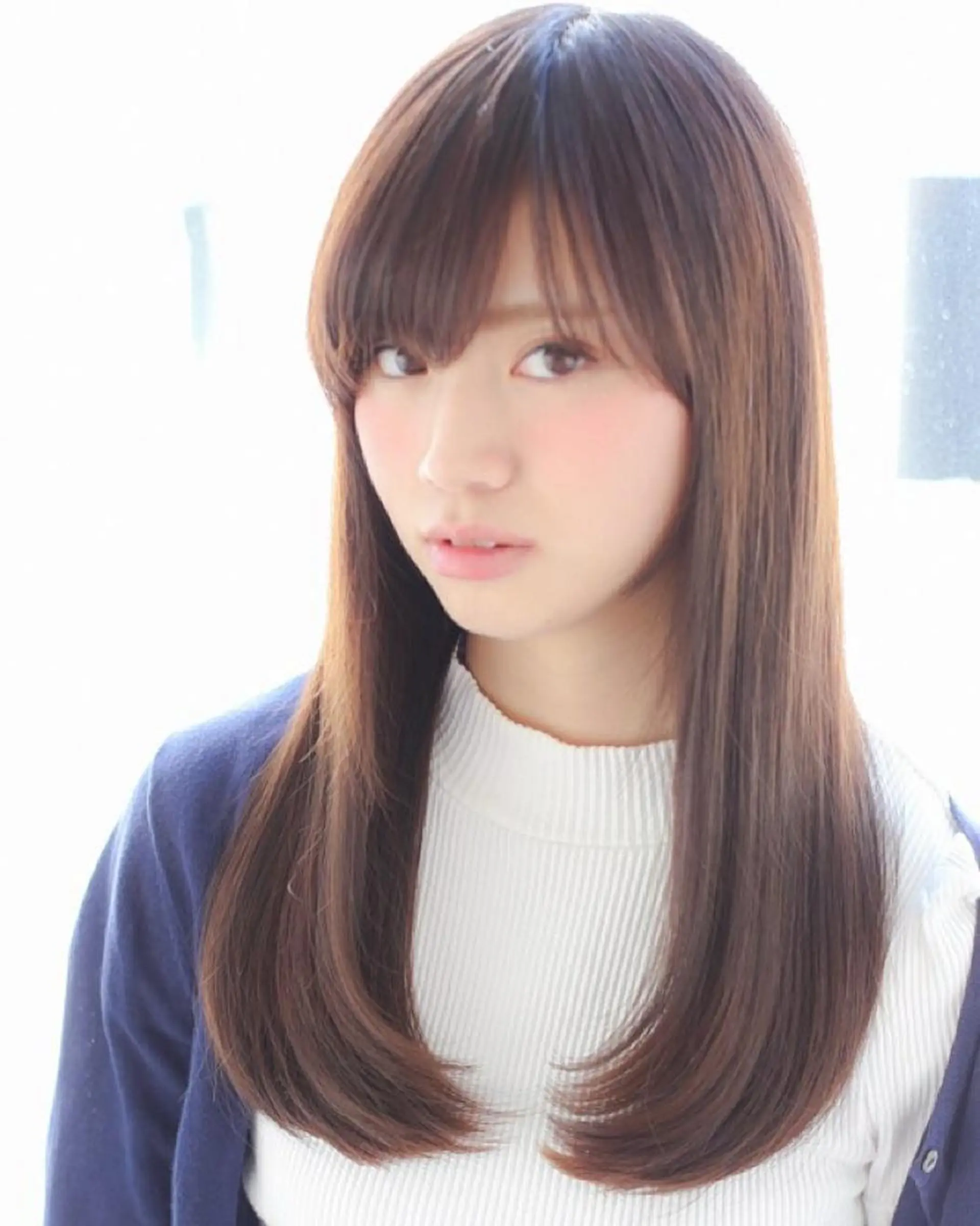 ロング カラー ブラウンカラー ブリーチ/髪質改善 NYNY大久保のヘアスタイル