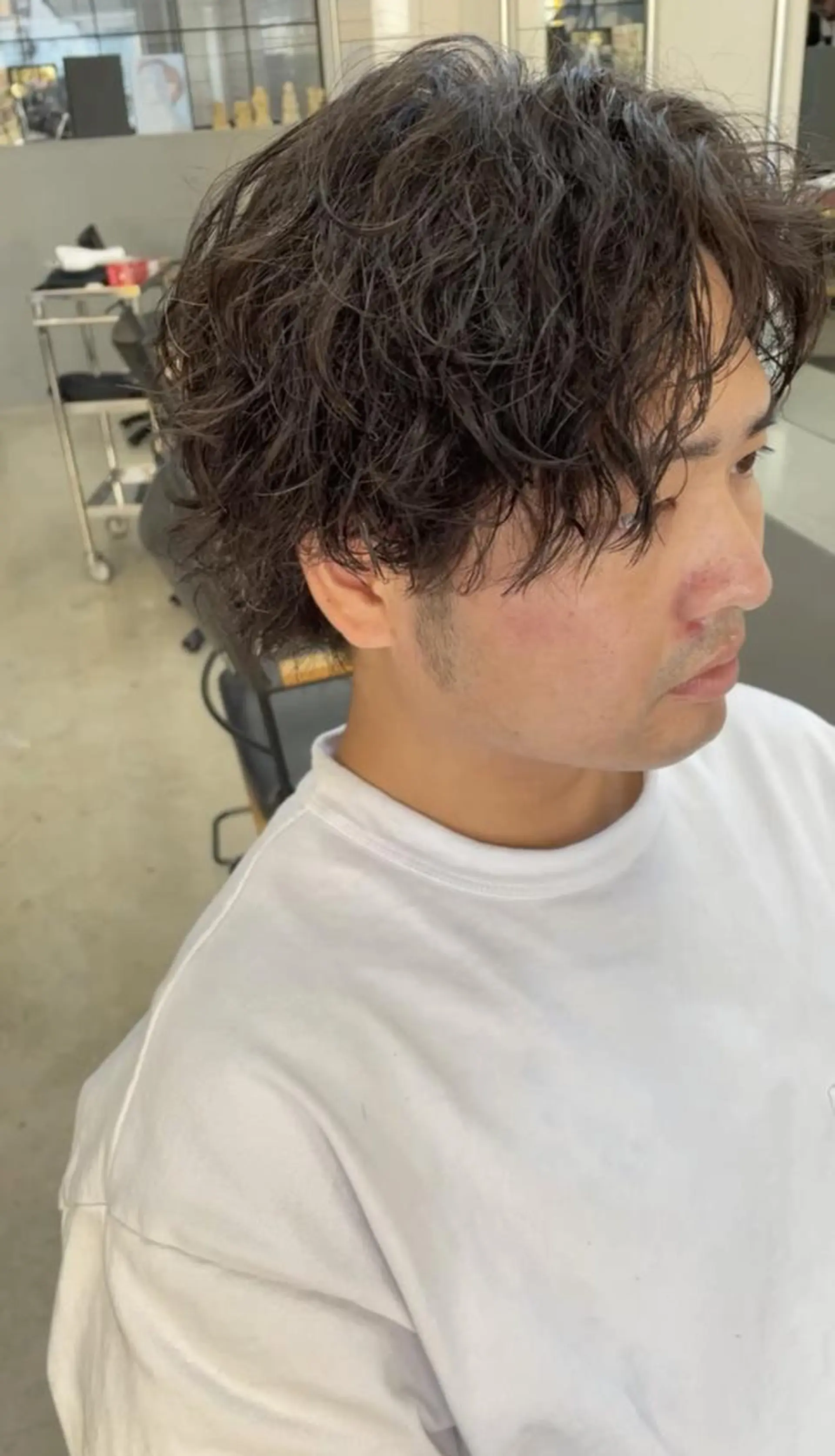 ミディアム カット パーマ メンズ専門サロン wokeのヘアスタイル