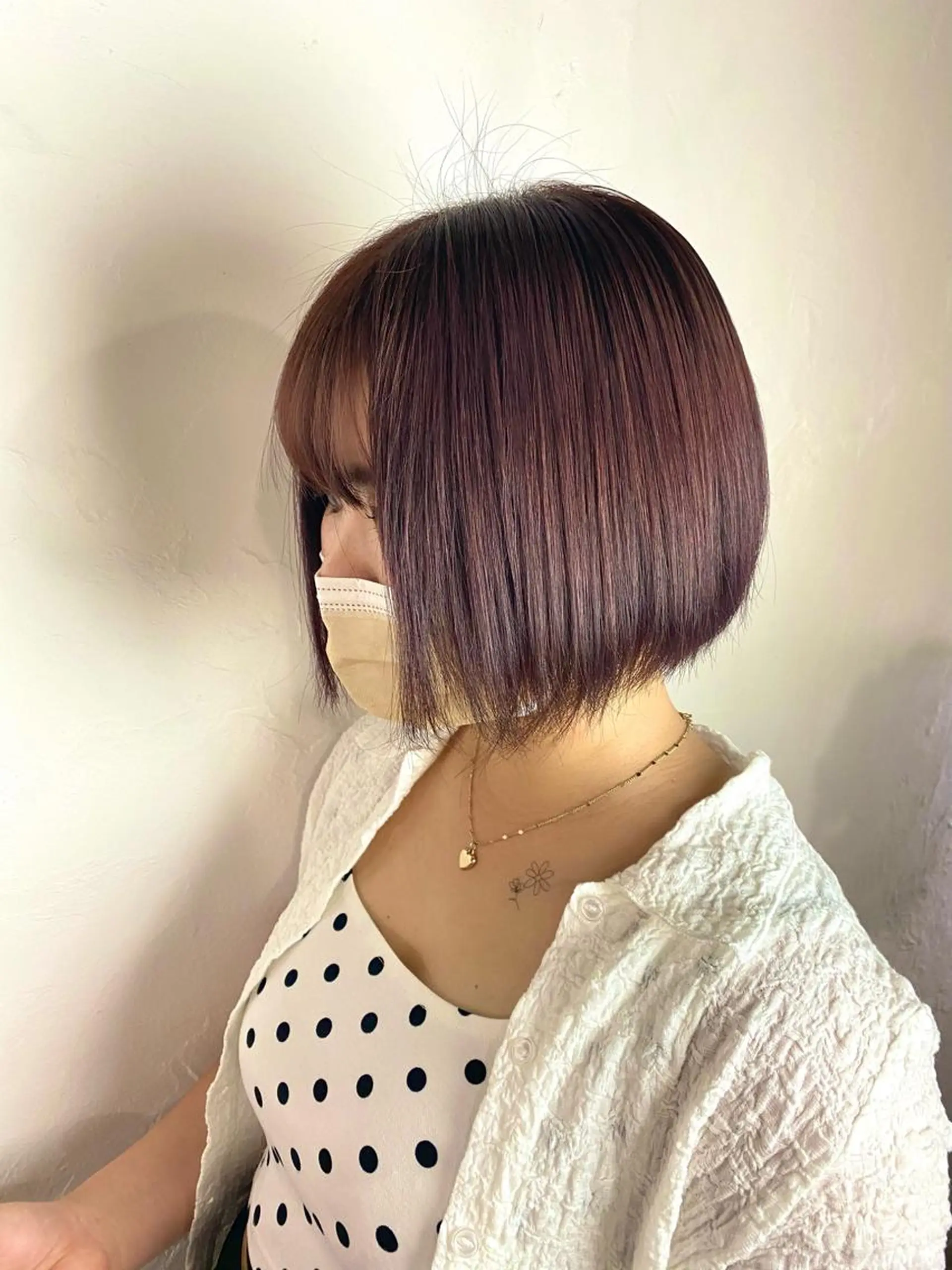 ショート カラー ラベンダーカラー ピンクカラー ピンクラベンダー Aujuaソムリエ 🎨‎♡HARUのヘアスタイル