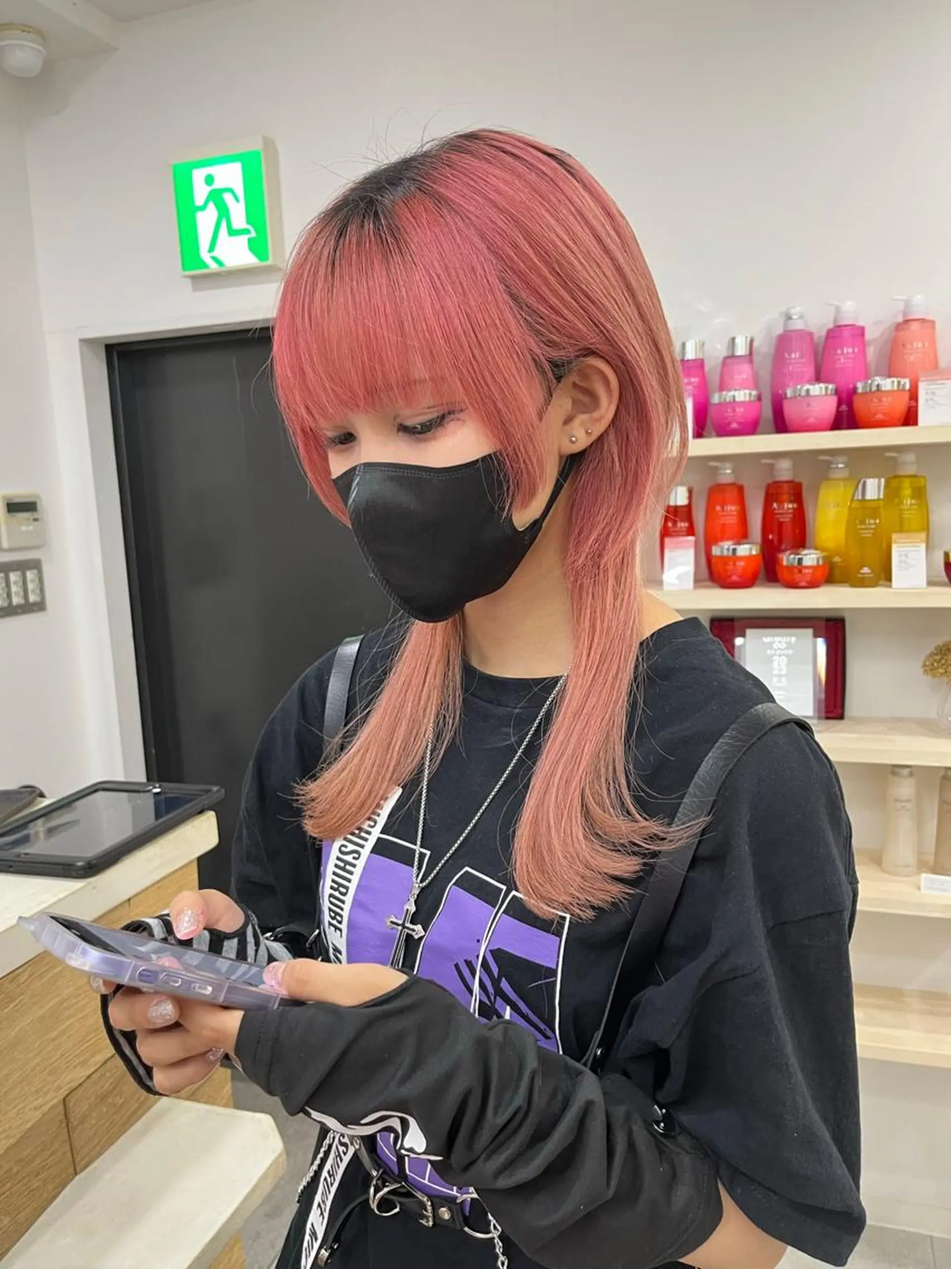 ロング カラー ロング ウルフカット カットモデル募集🐺 らいと💎のヘアスタイル