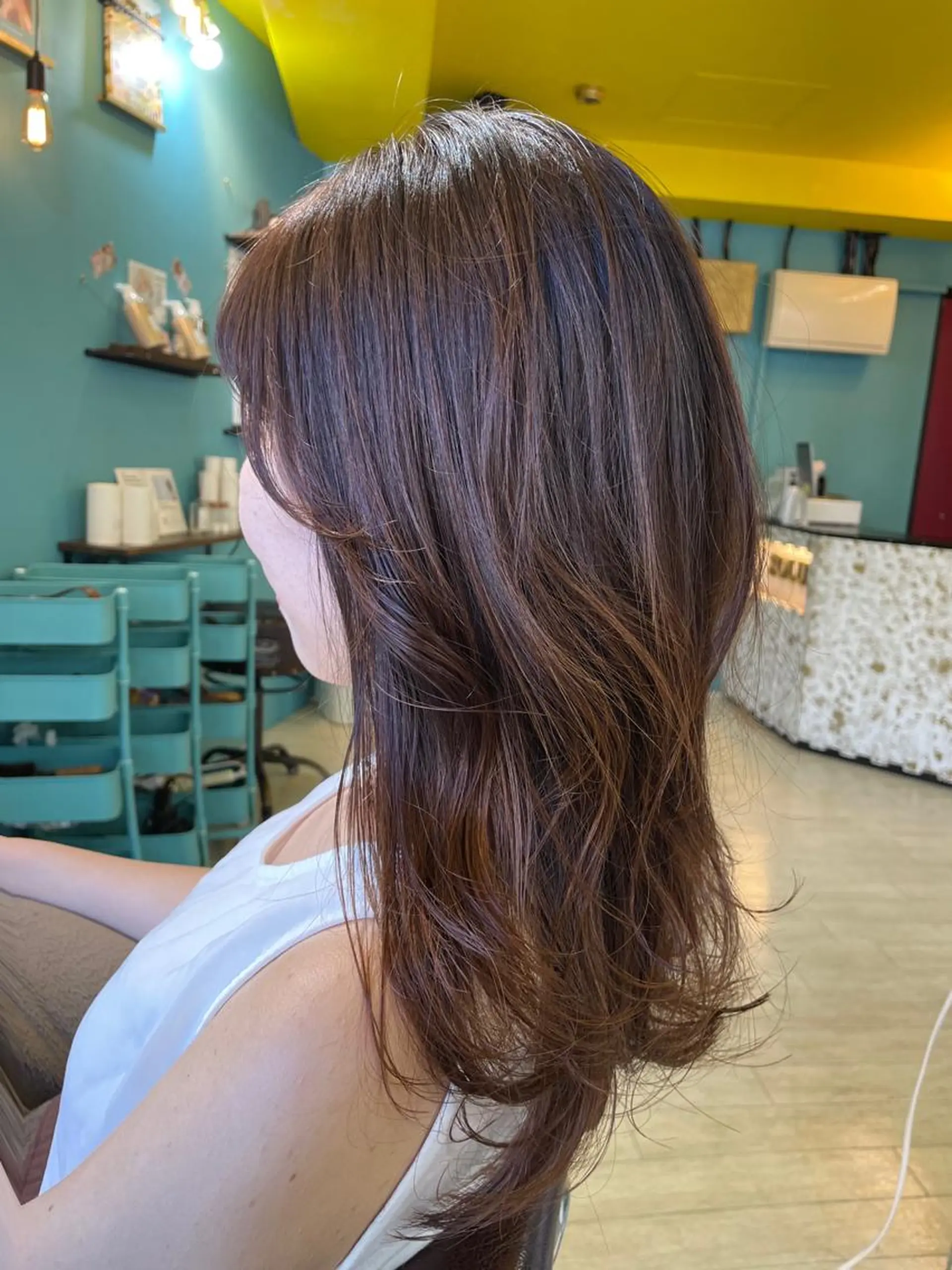 ロング レイヤーカット カット ヘアカラー トリートメント Share  Salon  Reco【GARDEN】所属・末石 智のヘアスタイル