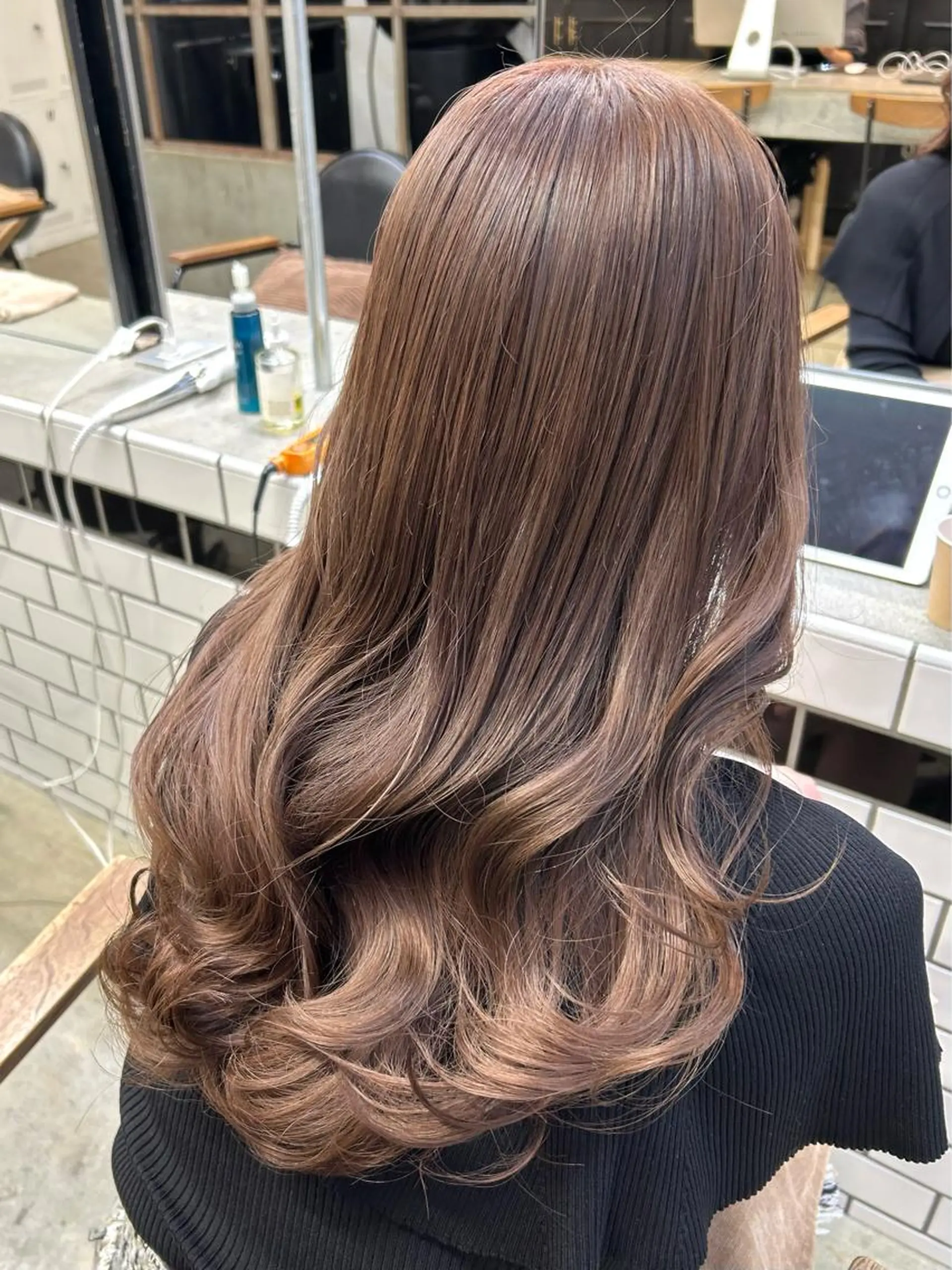 ロング カラー ヘアアレンジ カット ヘアカラー トリートメント 🎀暖色カラー🎀 ♡yurika♡のヘアスタイル