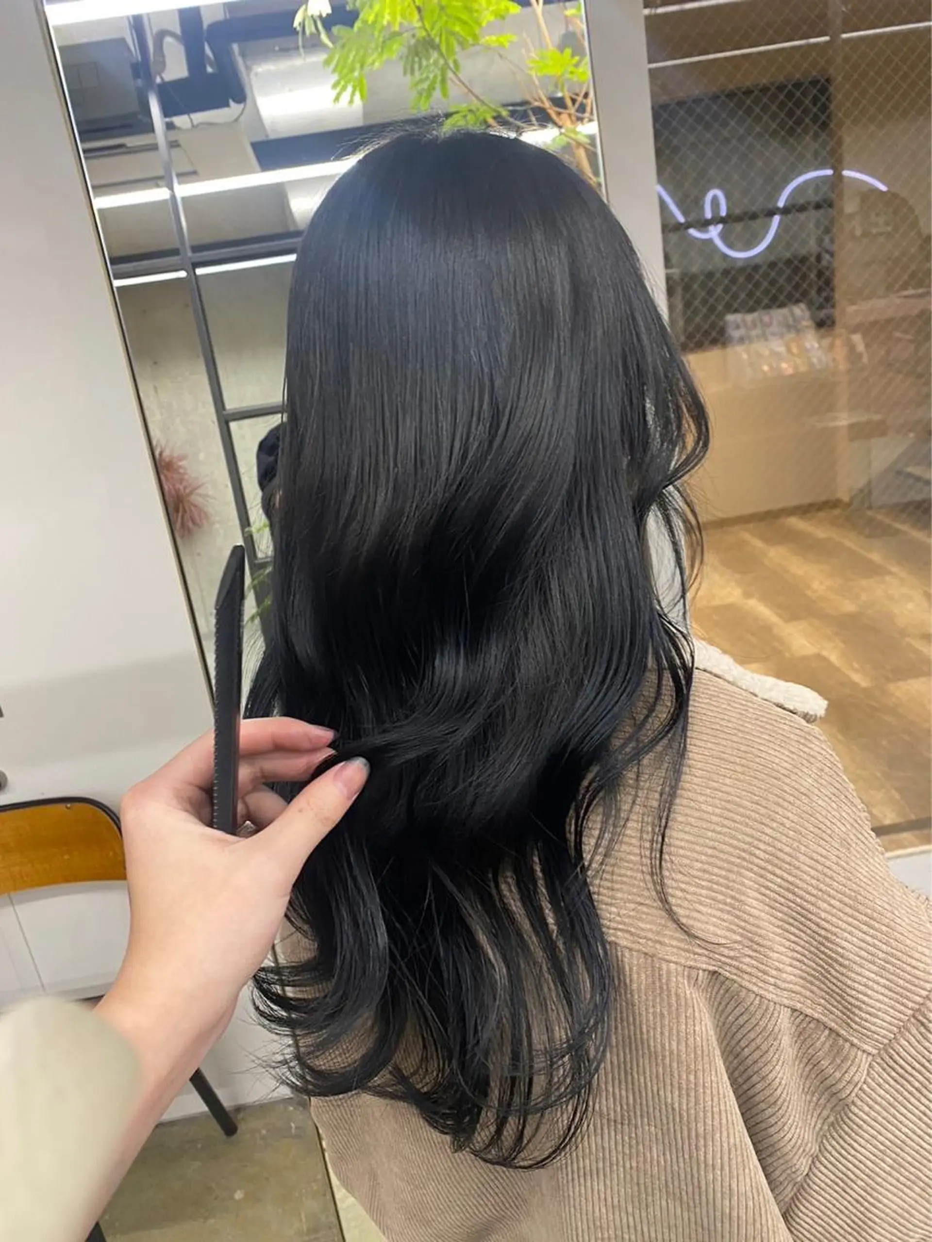 セミロング カラー 日韓レイヤー🇰🇷 艶カラー/ナカネのヘアスタイル