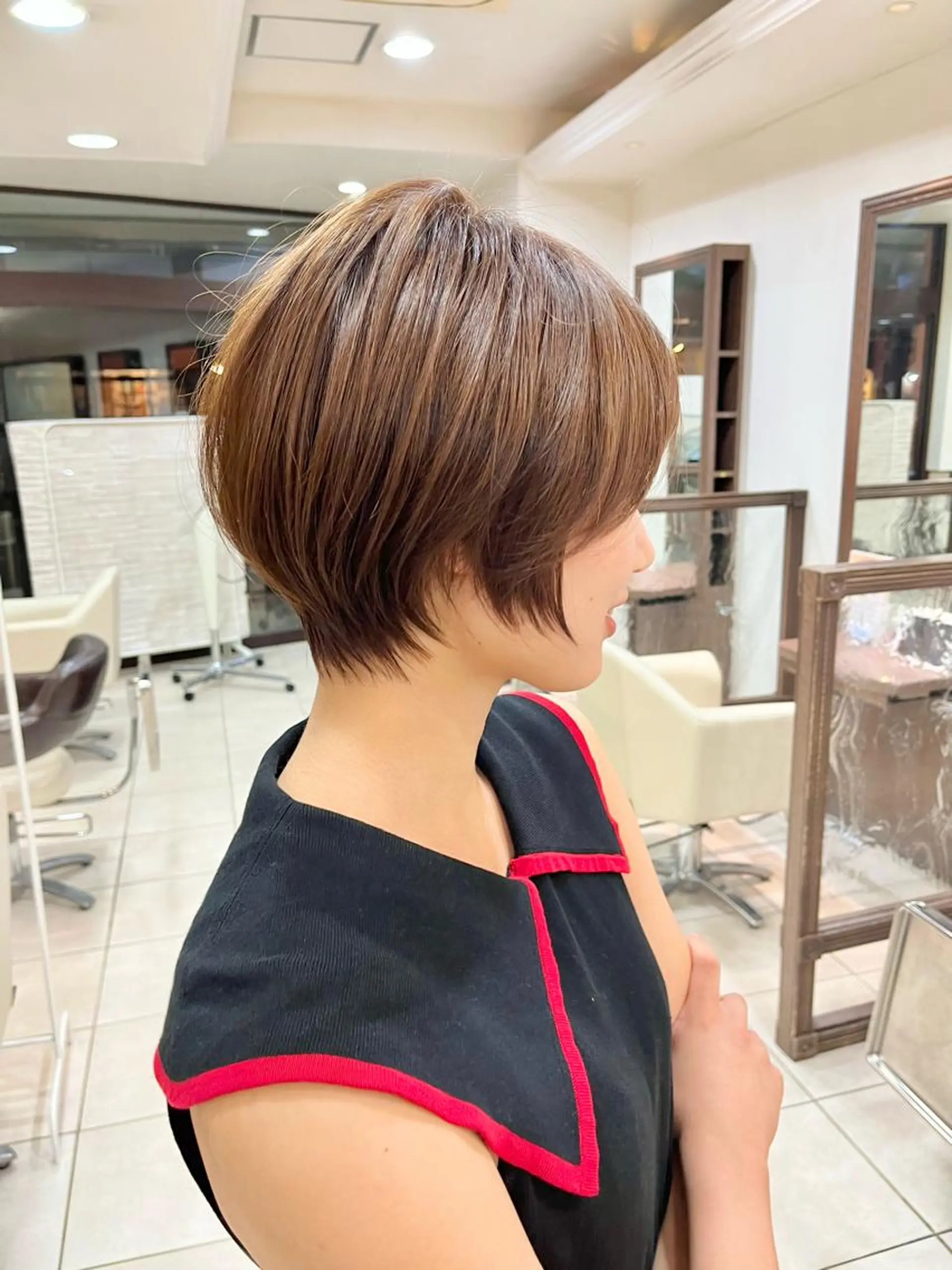 ショート ショートボブ ハンサムショート ボブ くびれヘア ハイライト カット トリートメント 《大人気髪質改善》 プログレス国分寺店のヘアスタイル